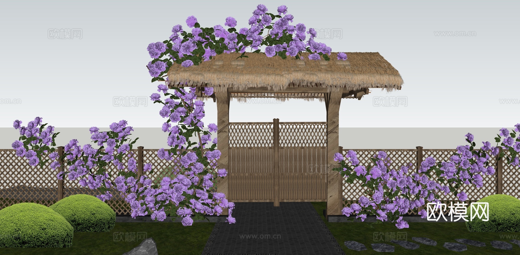 藤蔓植物su模型