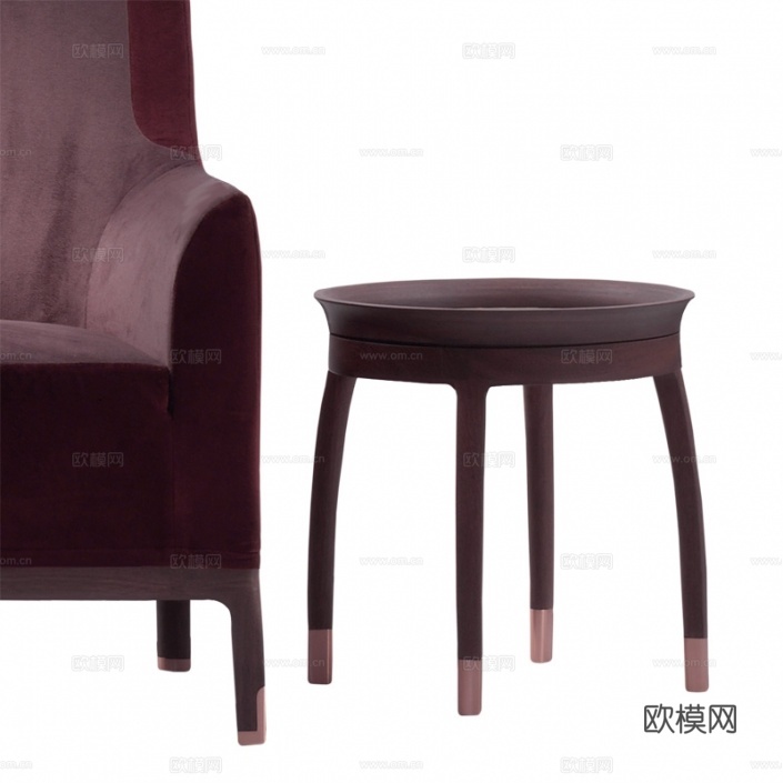 DIMENSIONE CHIWINGLO 意式边几 角几3d模型下载（渲染图3）