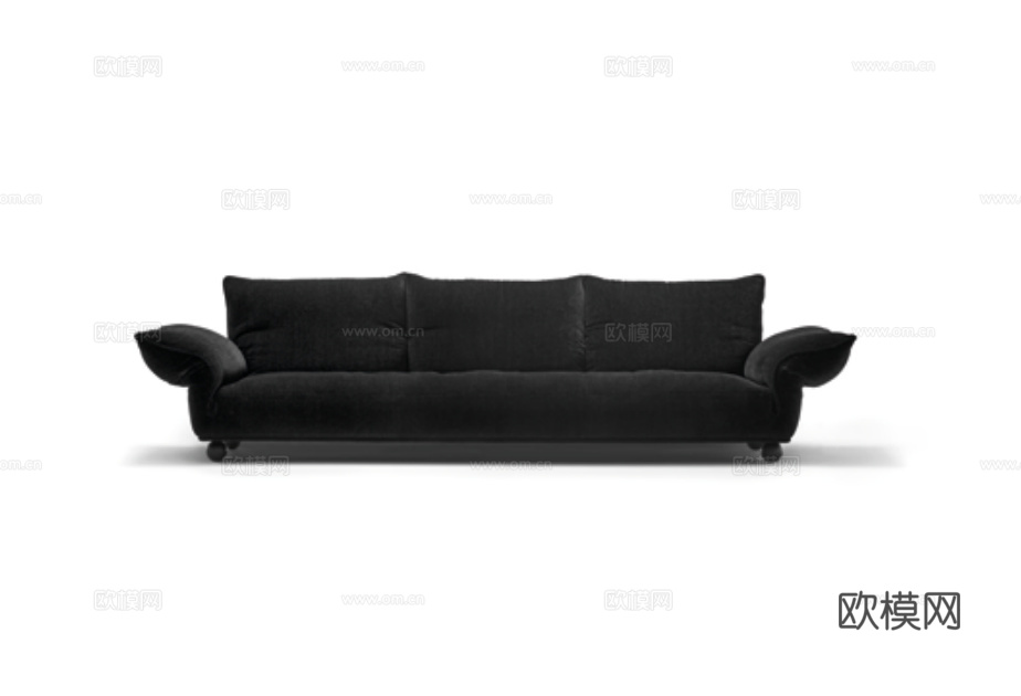 edra 三人沙发3d模型下载