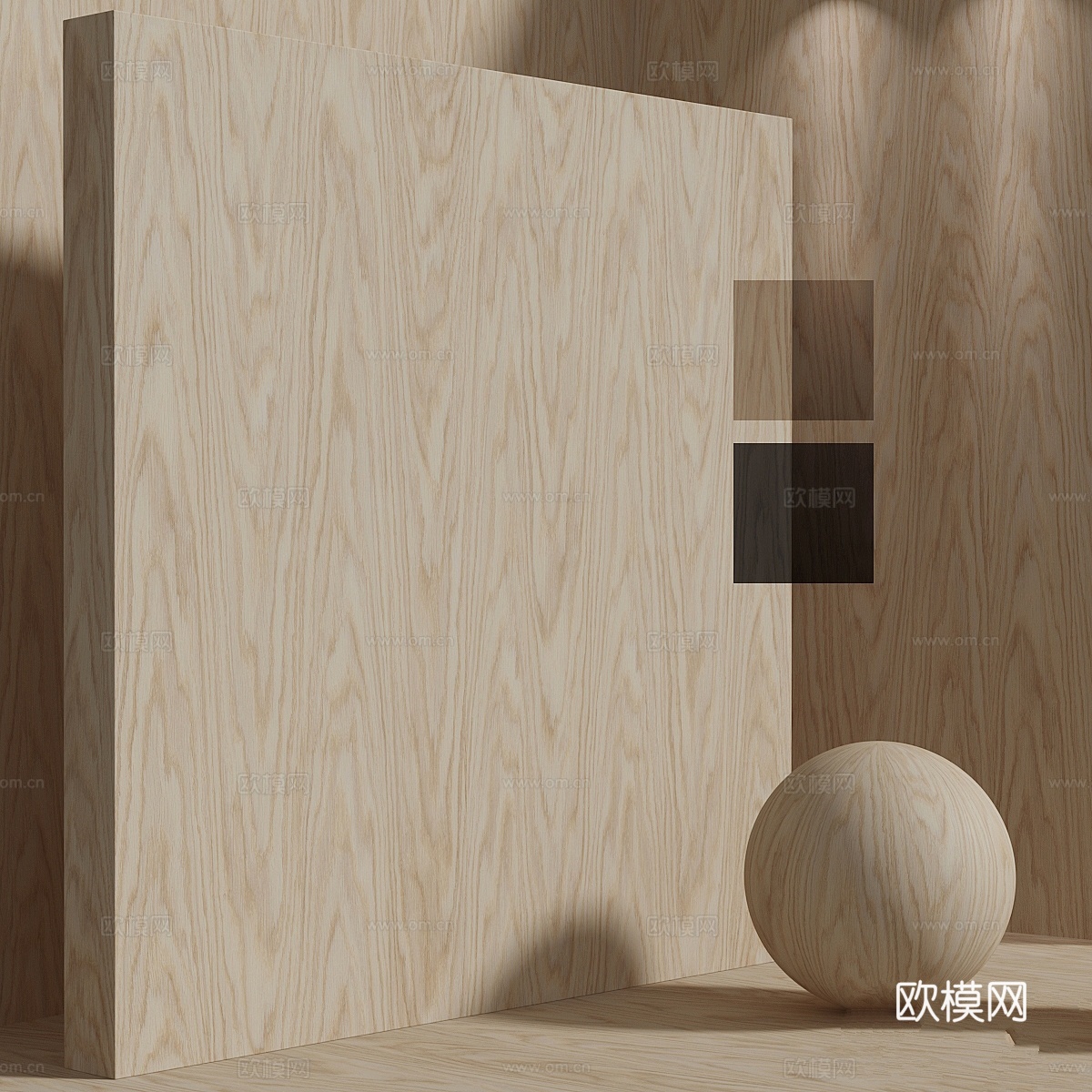 材料木（无缝）胶合板 - 套装 1633d模型