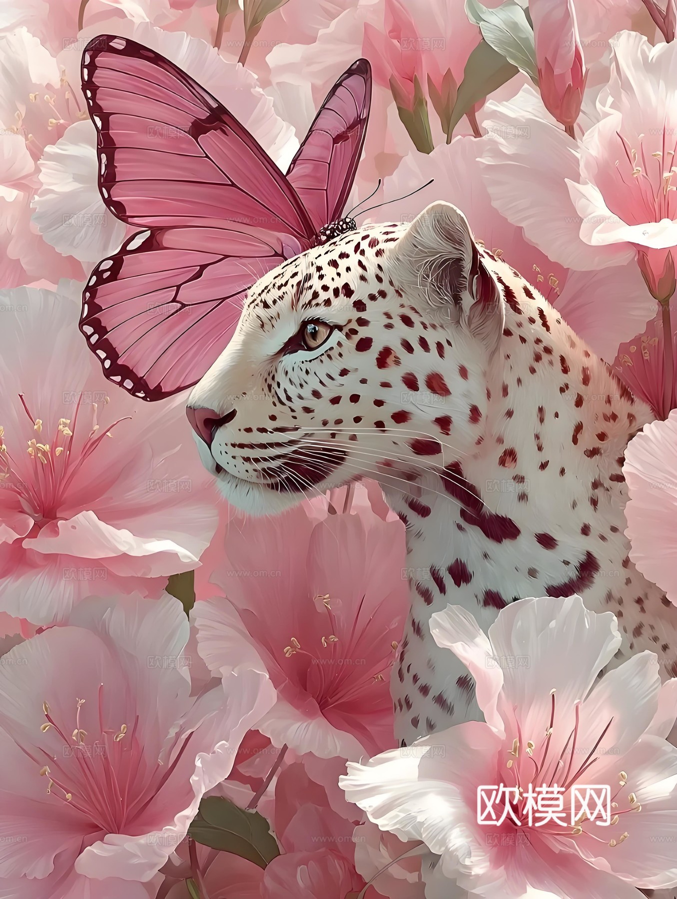 豹子挂画画芯