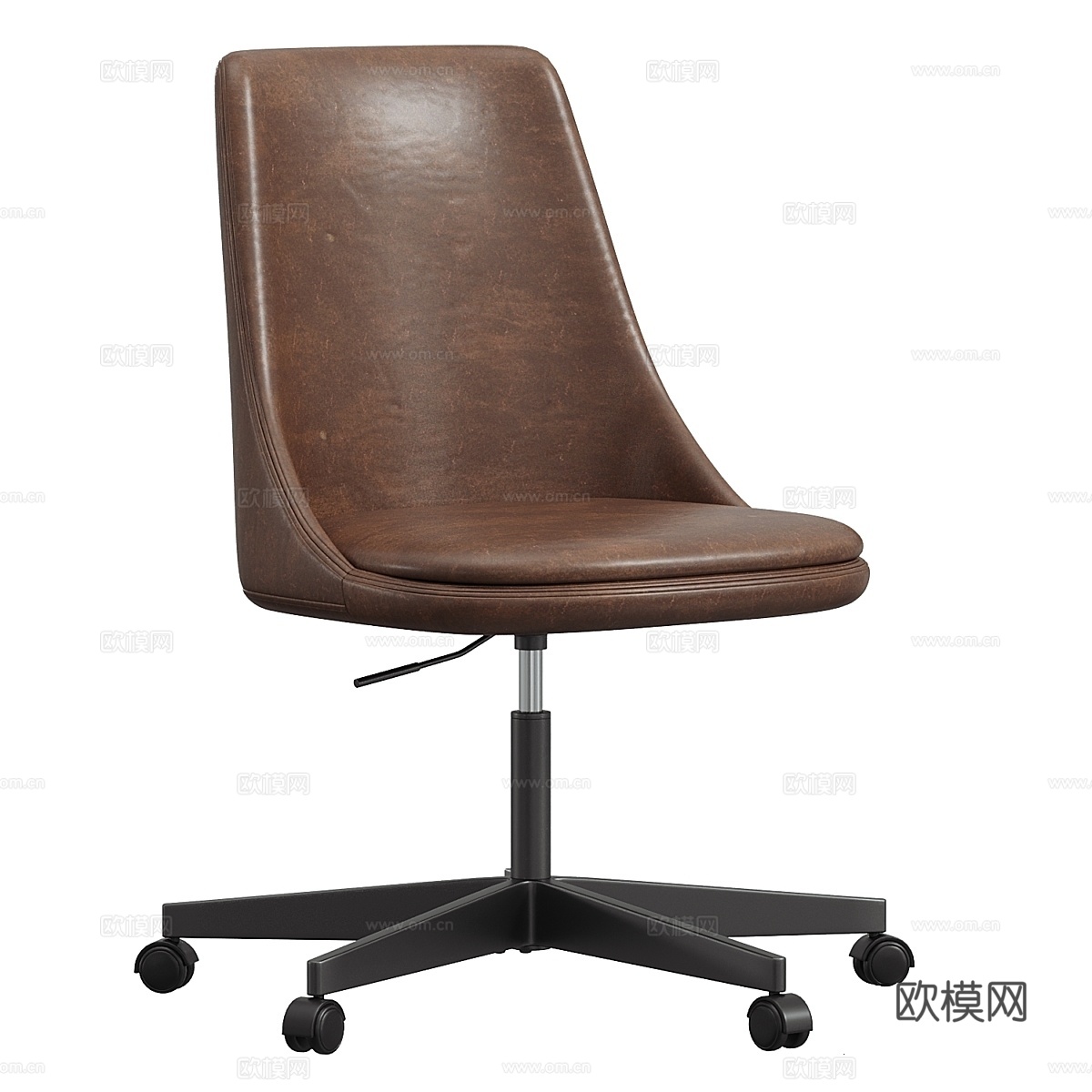 Jaz Leather Swivel Desk Chair3d模型下载