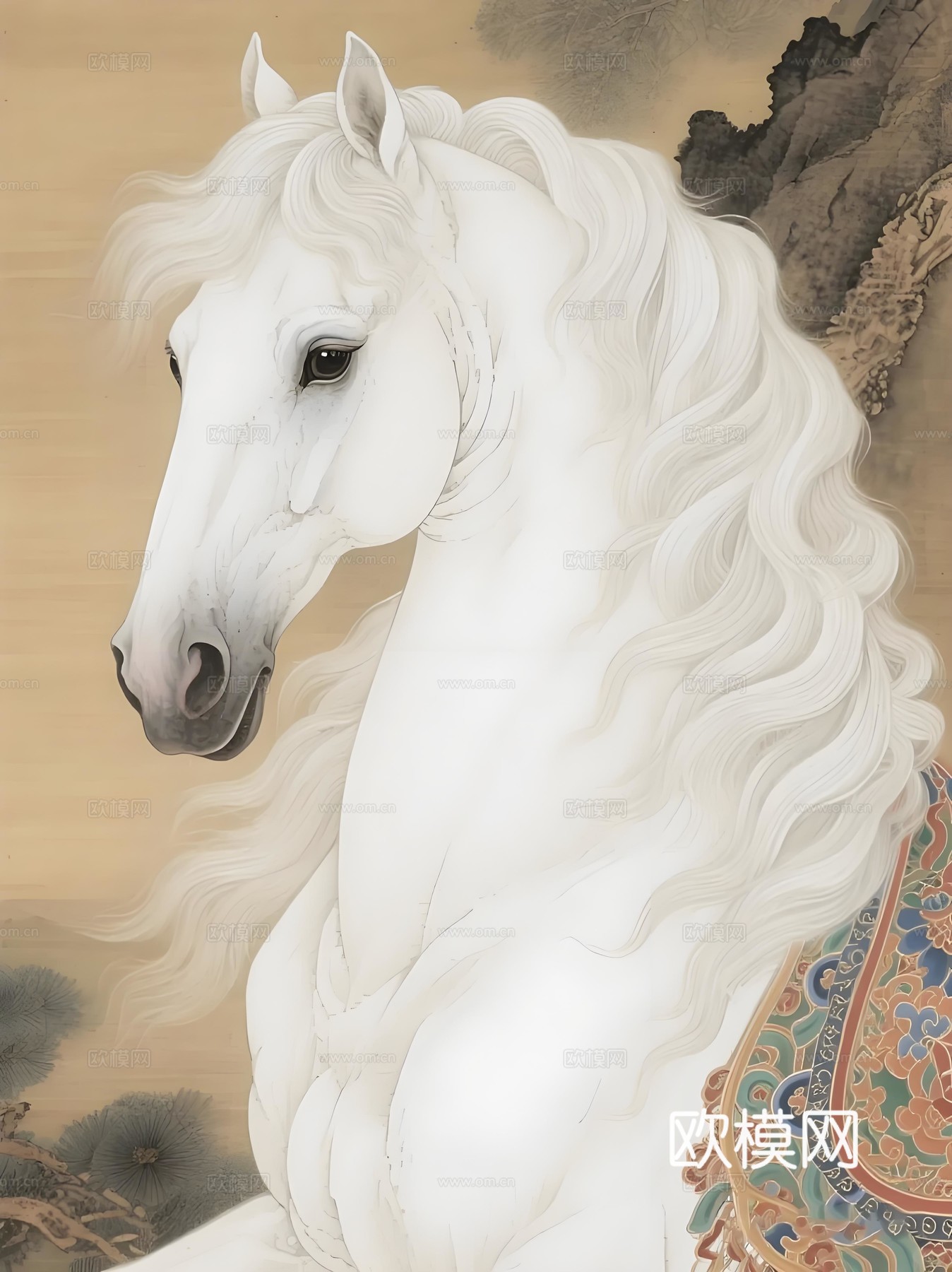 马艺术挂画