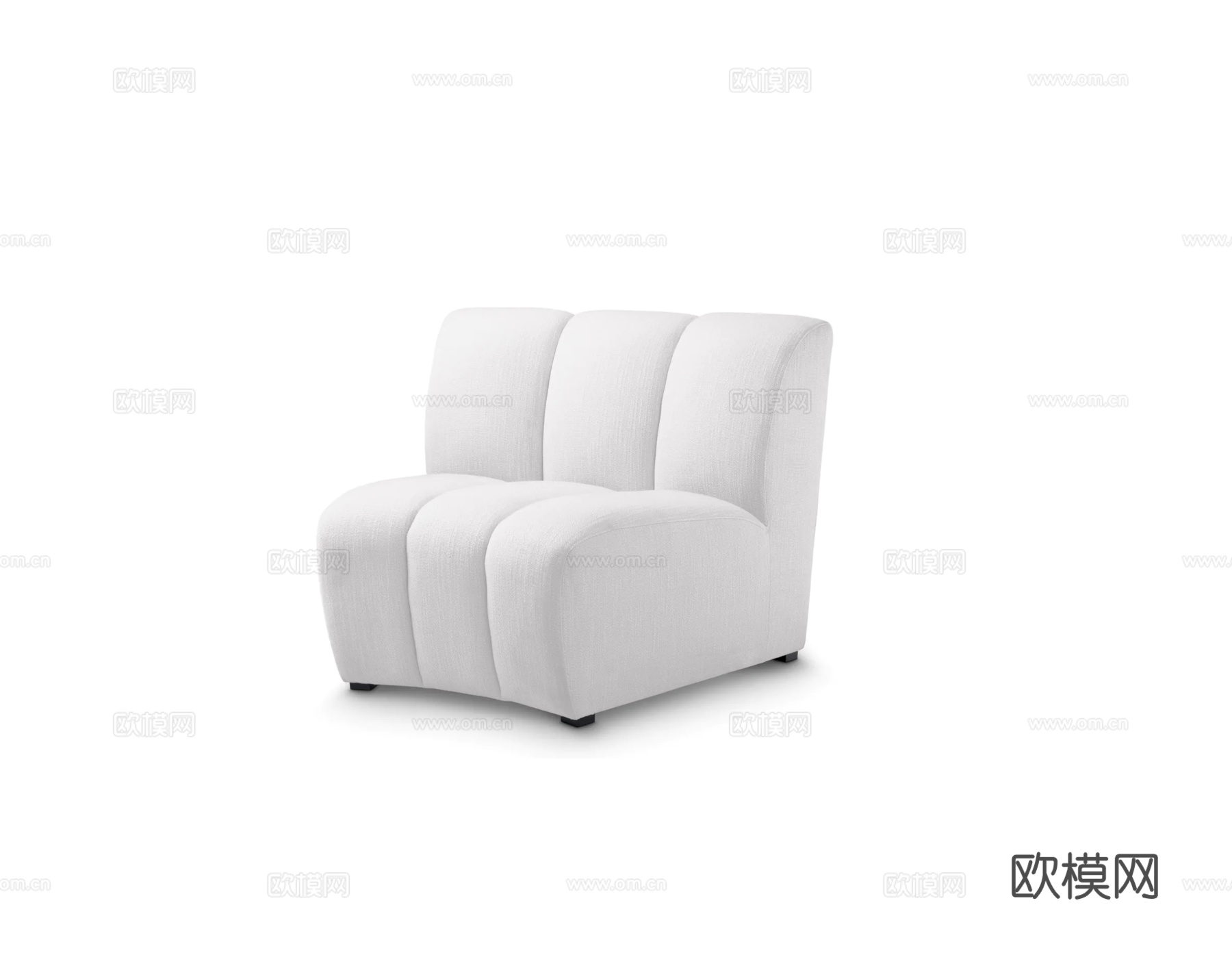 ELCHHOLTZ 弧形沙发组件3d模型下载（渲染图1）