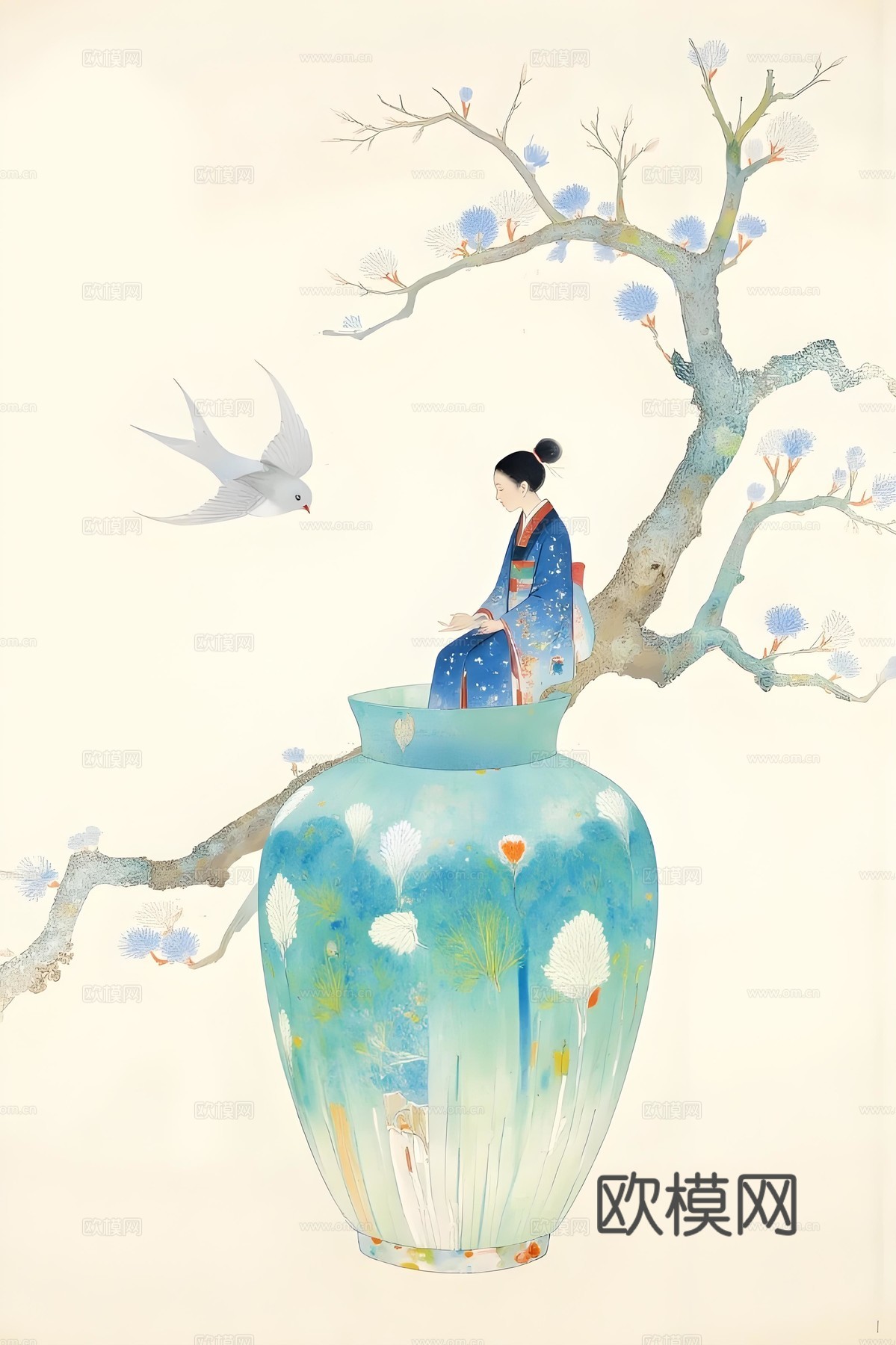 新中式画芯