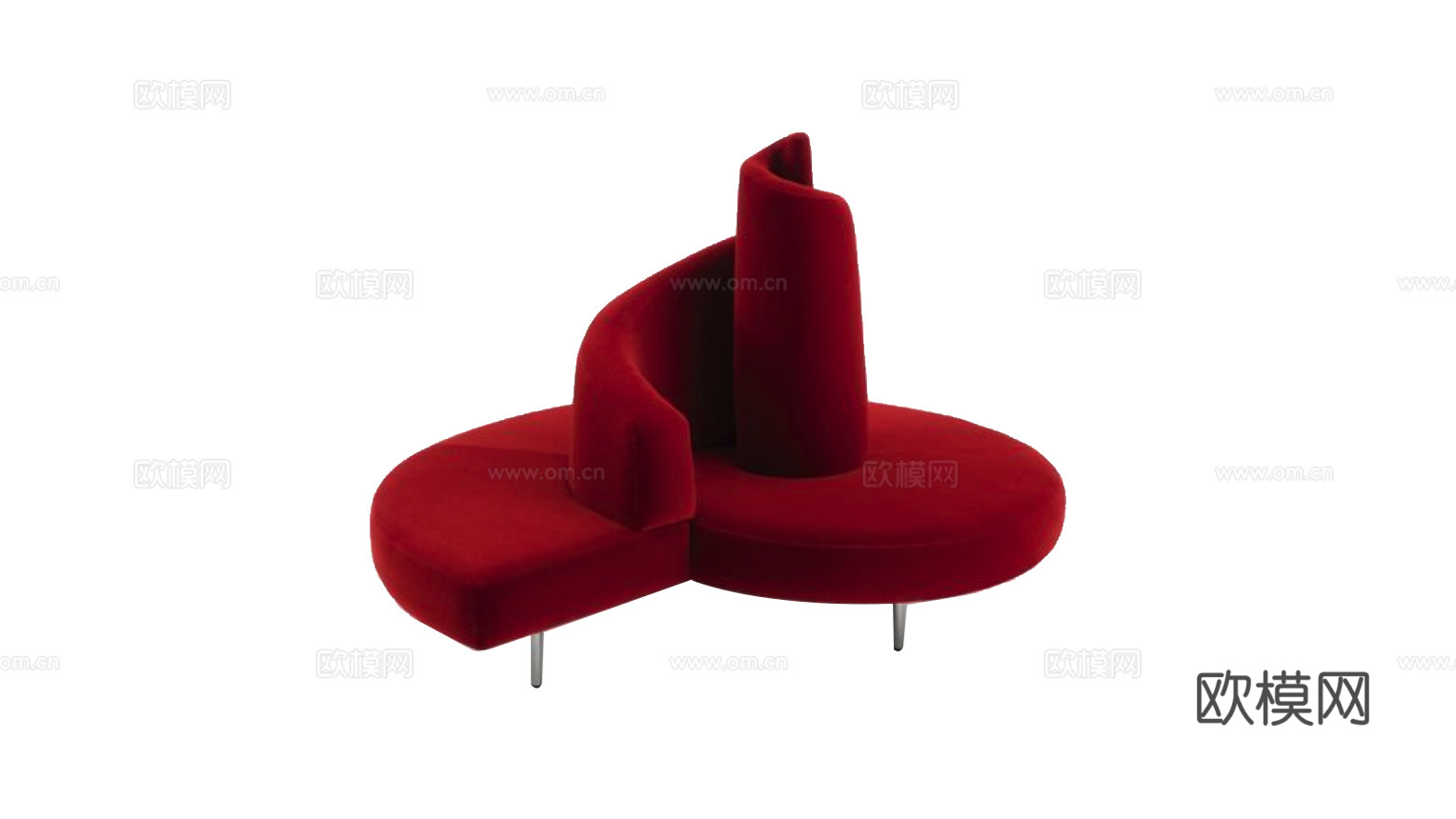 edra 异形沙发3d模型下载（渲染图1）
