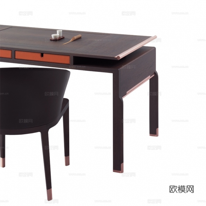 DIMENSIONE CHIWINGLO 意式书桌3d模型下载（渲染图2）