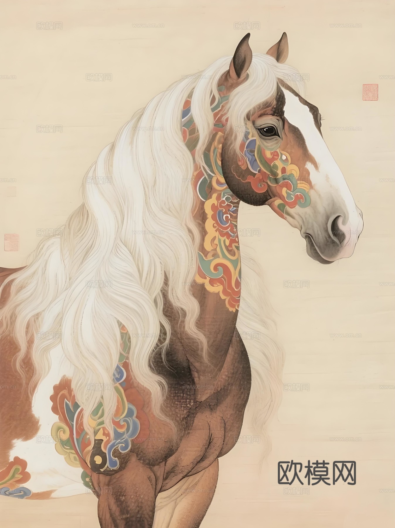 马艺术挂画