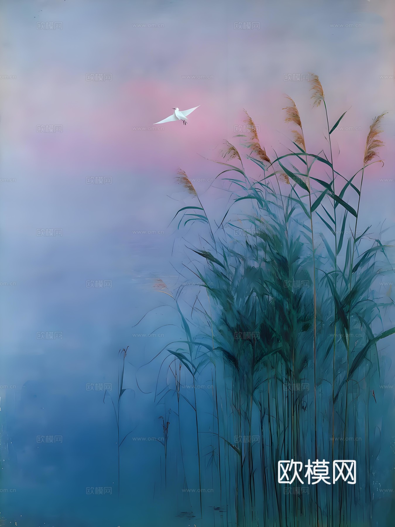 现代时尚艺术风景挂画画芯