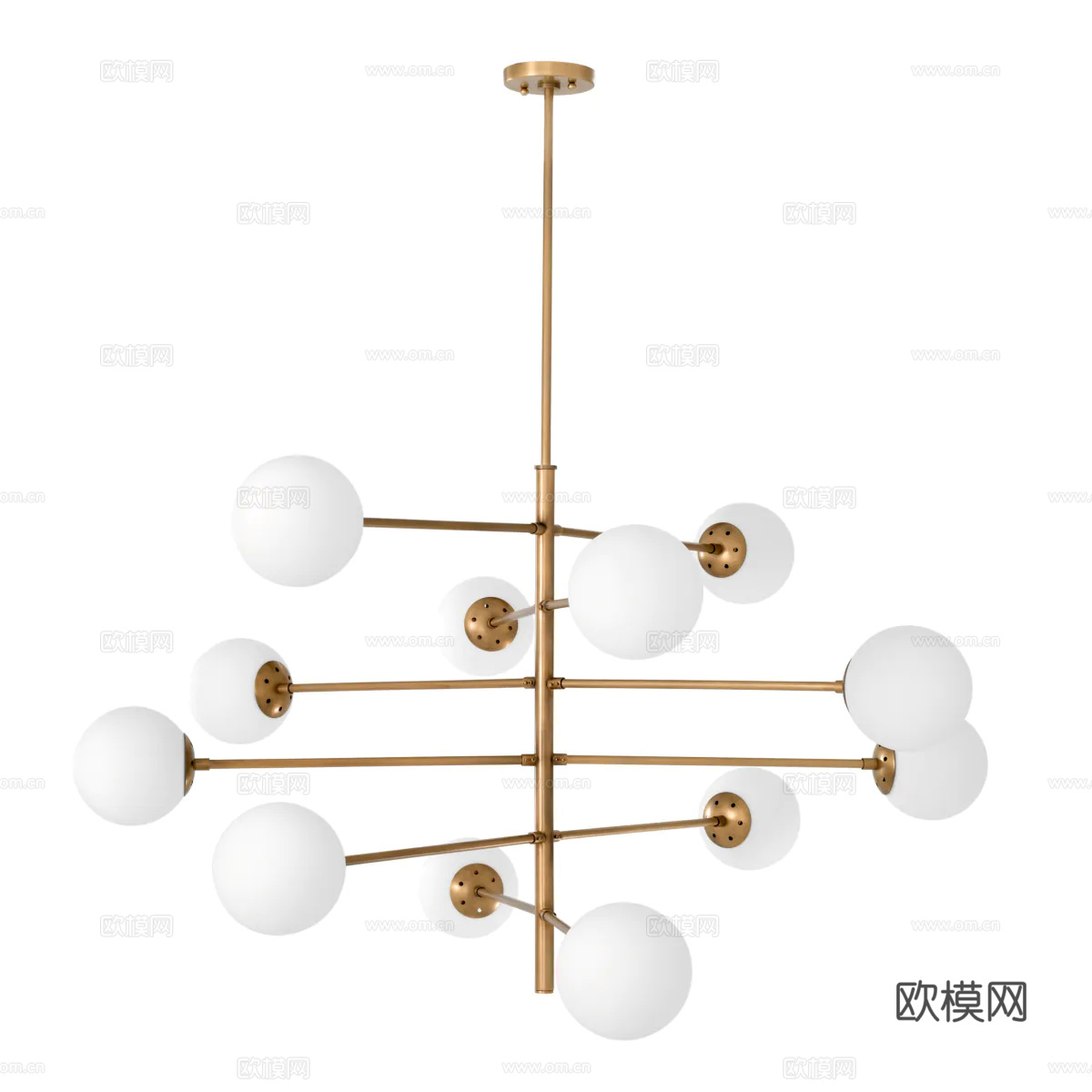 ELCHHOLTZ 轻奢吊灯3d模型下载（渲染图4）