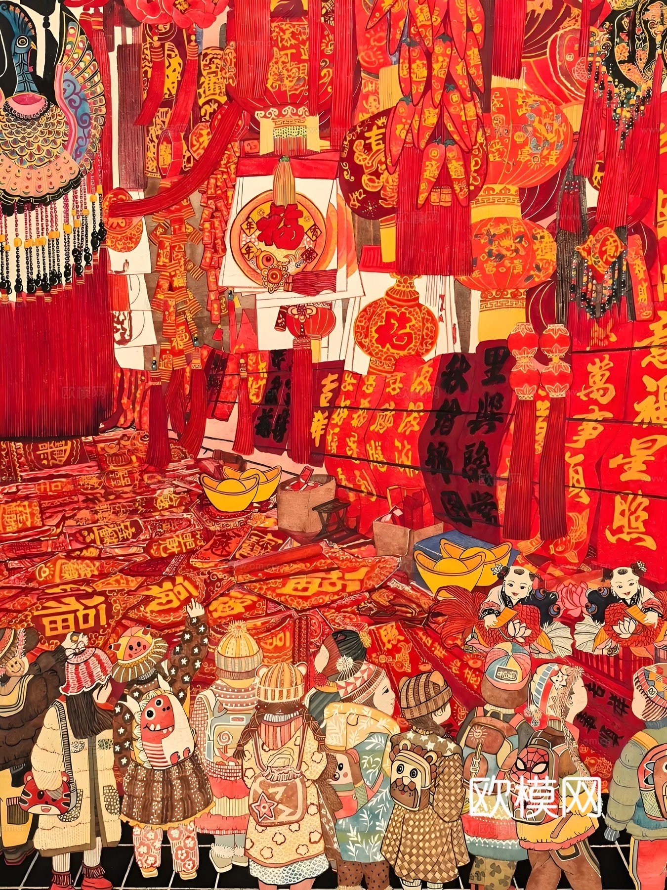 挂画现代艺术画芯