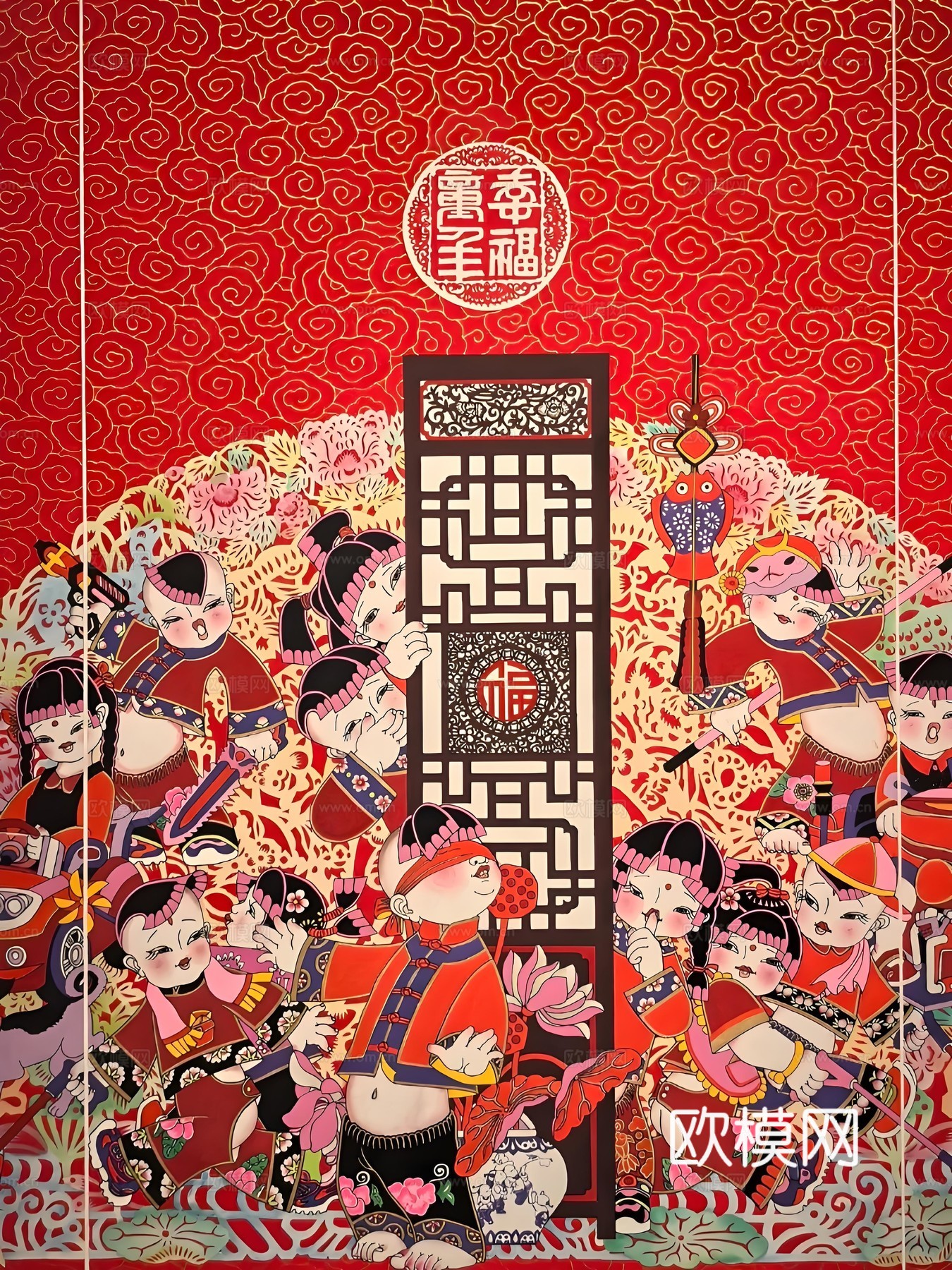 挂画现代艺术画芯