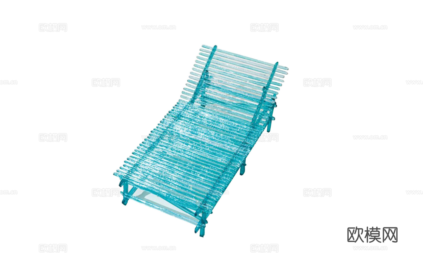 edra 透明躺椅3d模型下载（渲染图1）