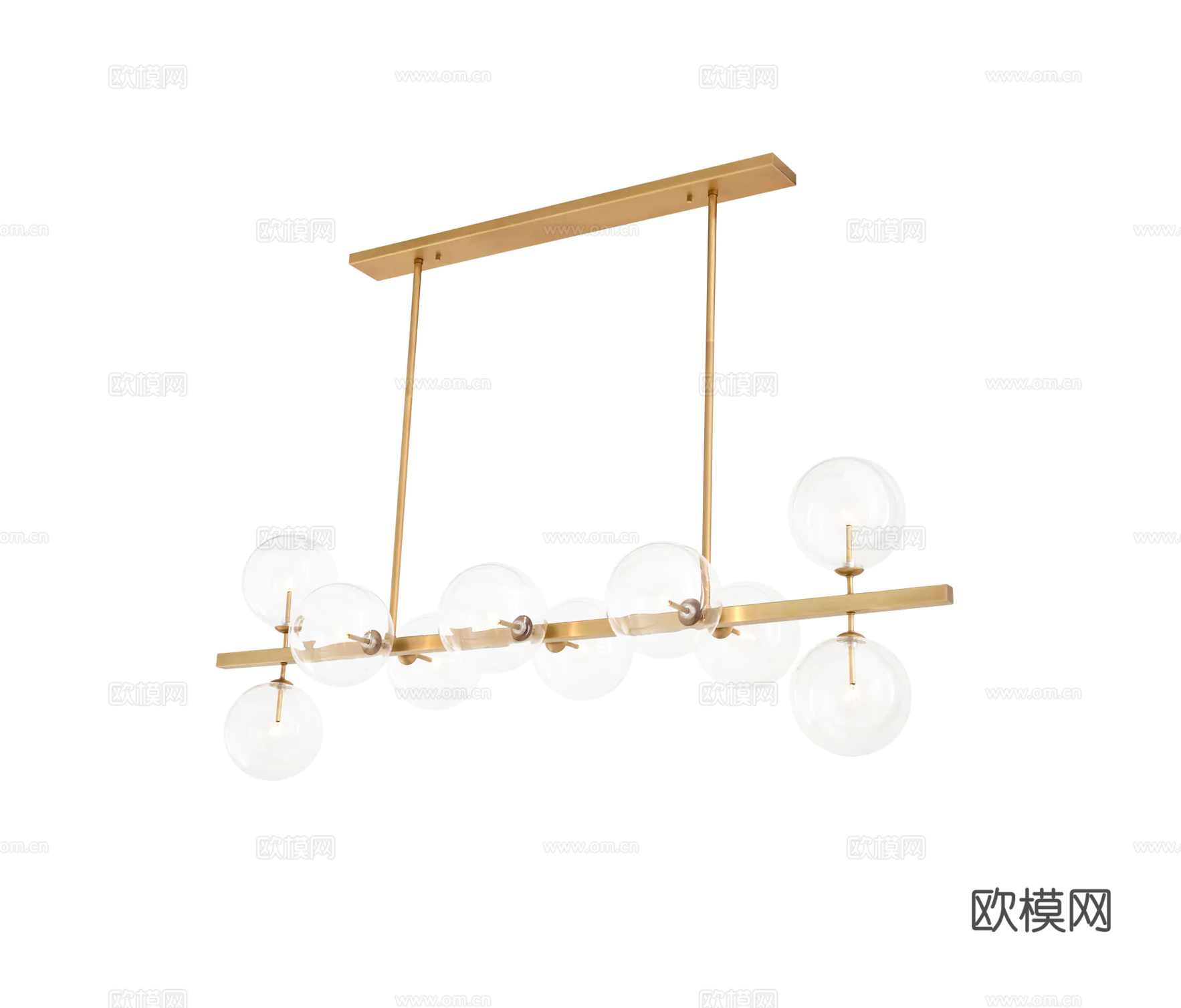 ELCHHOLTZ 轻奢吊灯3d模型下载（渲染图1）