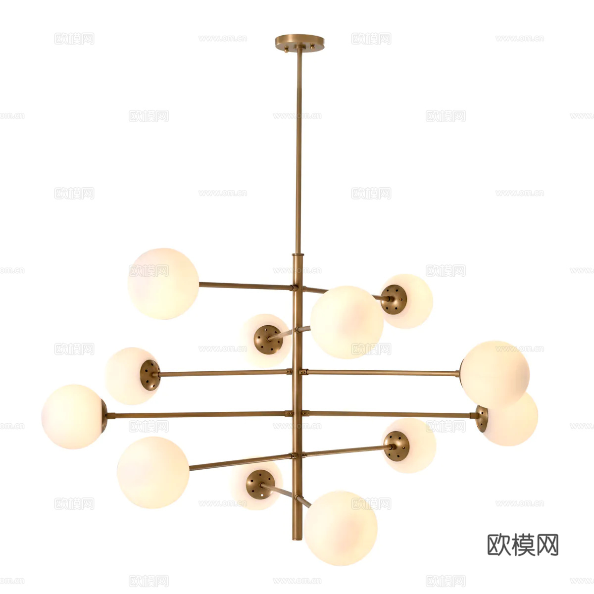 ELCHHOLTZ 轻奢吊灯3d模型下载（渲染图3）