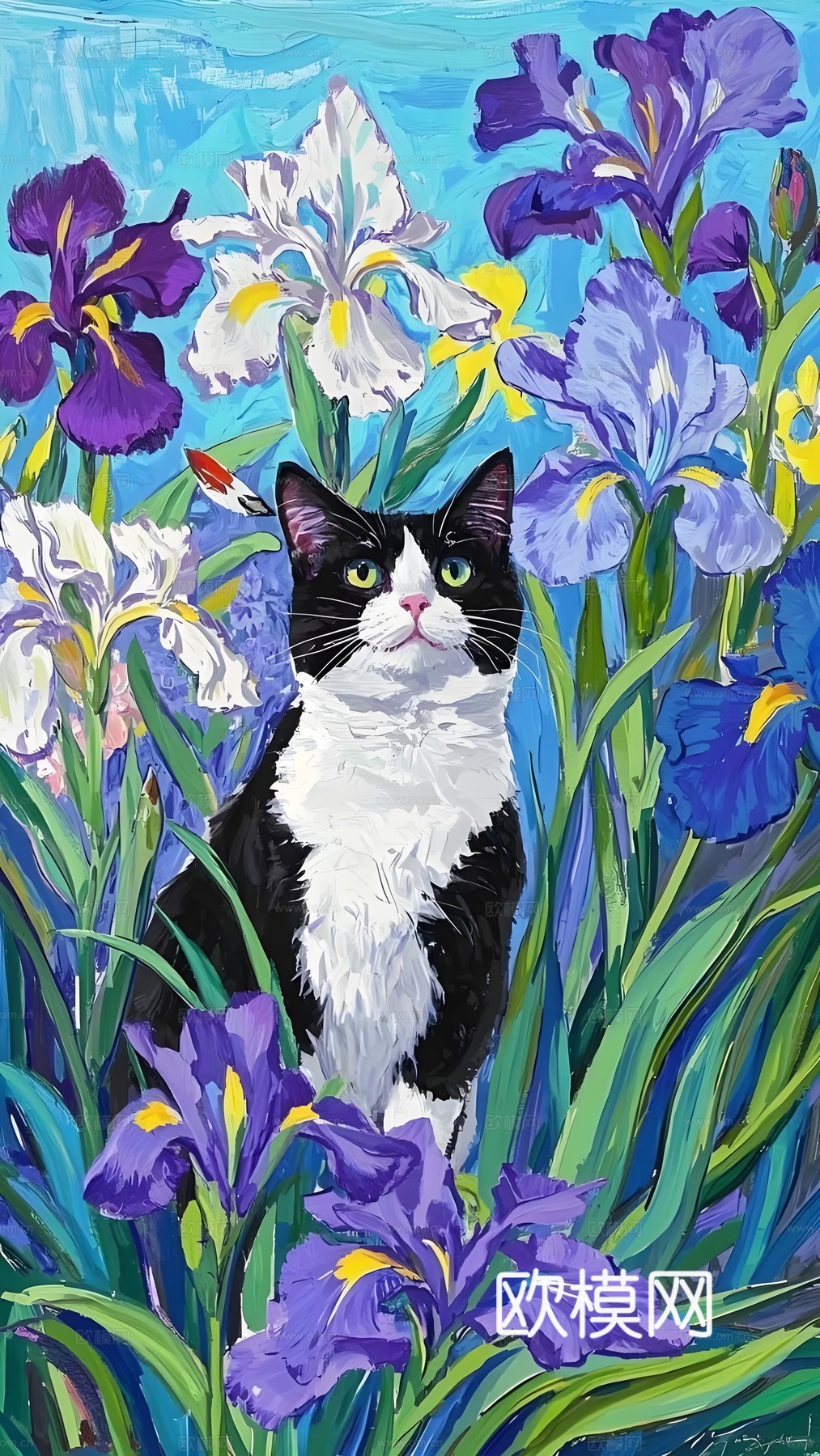 猫艺术挂画