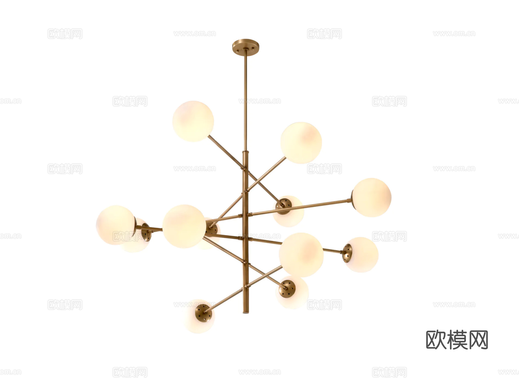 ELCHHOLTZ 轻奢吊灯3d模型下载（渲染图1）