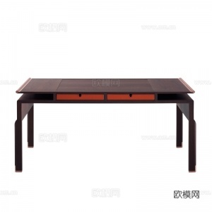 DIMENSIONE CHIWINGLO 意式书桌3d模型下载（渲染图3）