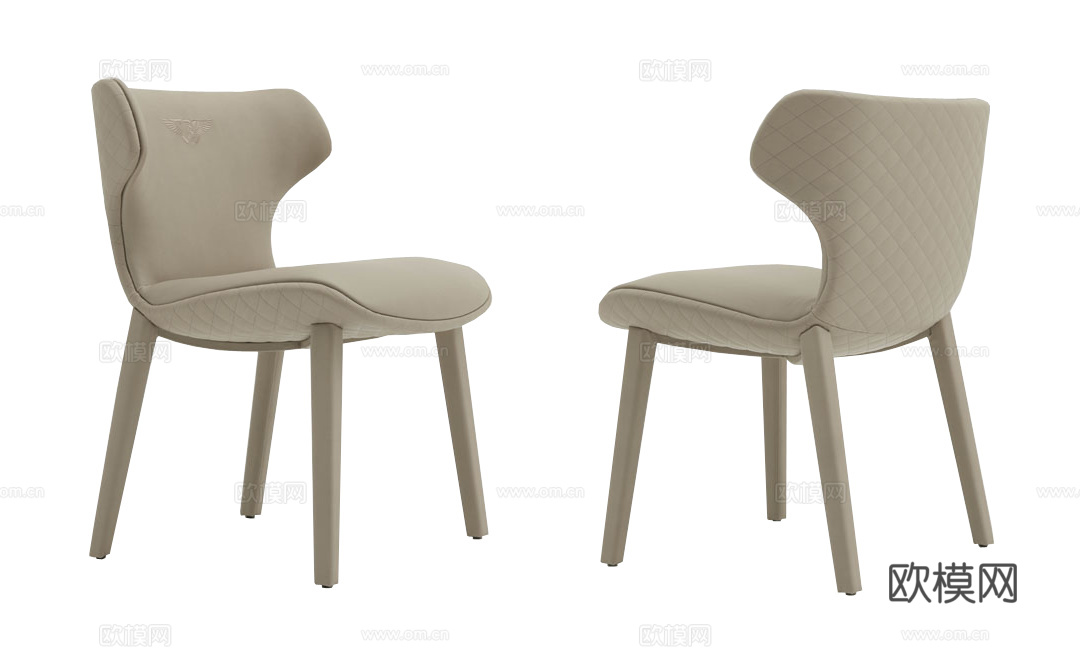 BENTLEY 意式餐椅3d模型下载（渲染图1）