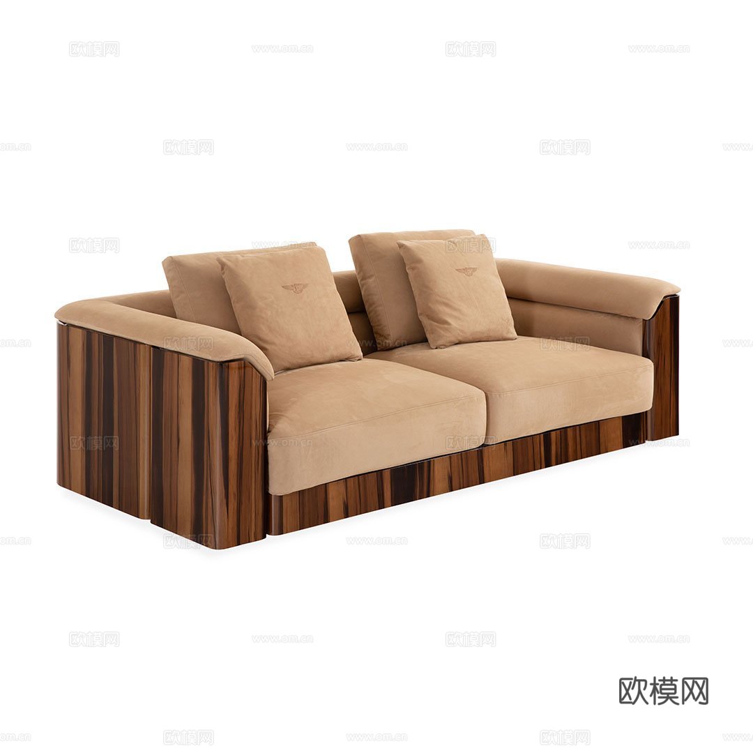 BENTLEY 意式双人沙发3d模型下载（渲染图1）