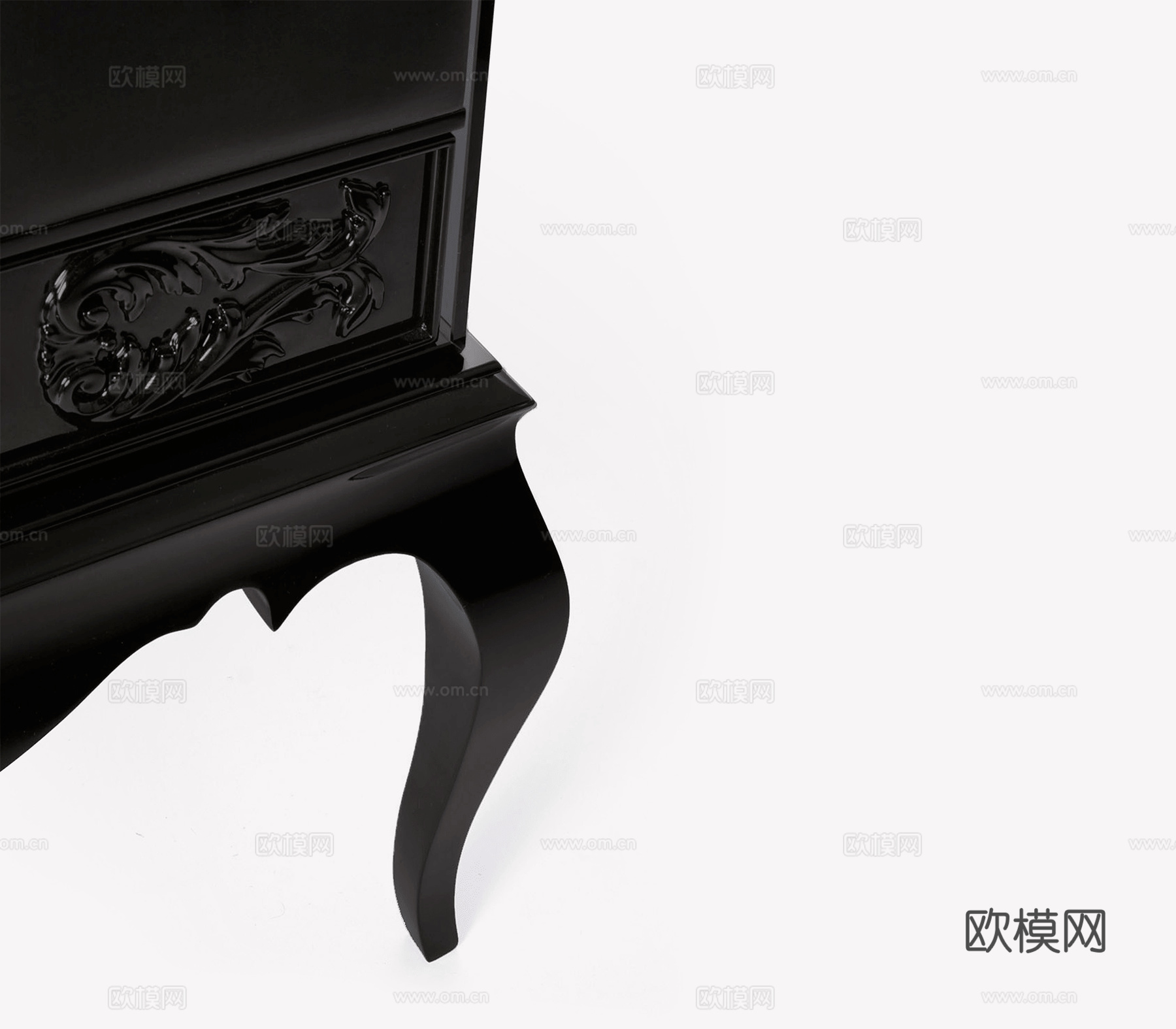 BOCA DOLOBO 简欧床头柜3d模型下载（渲染图2）