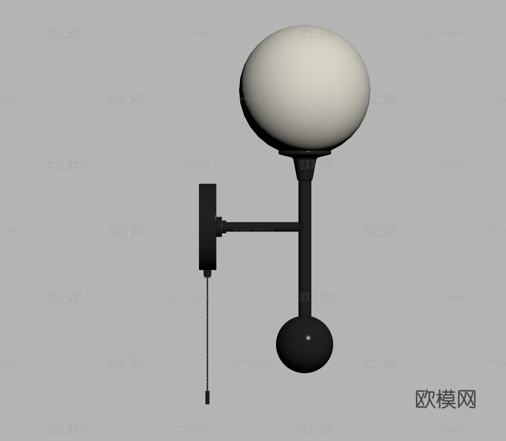 现代壁灯 装饰灯su模型