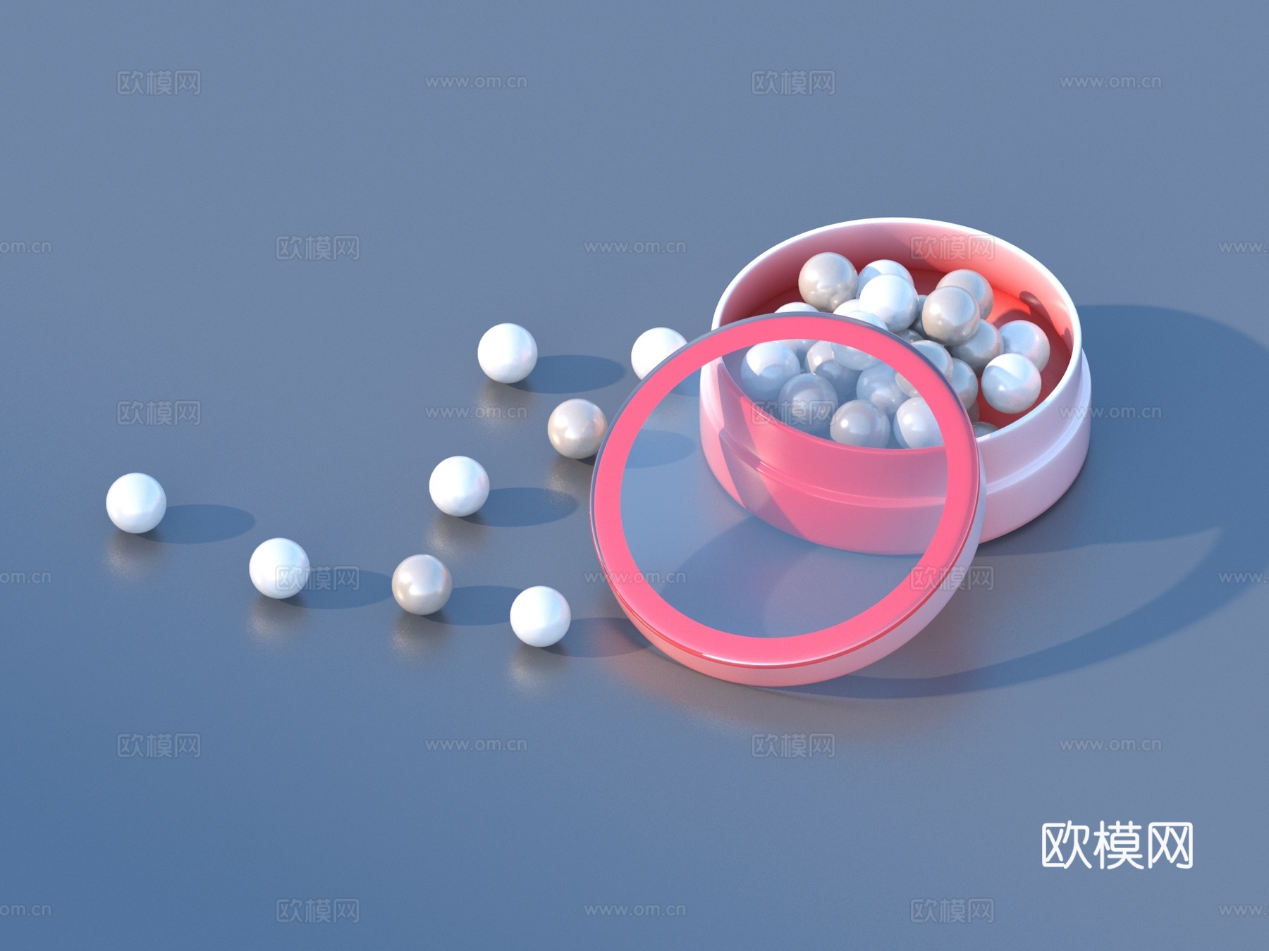 珍珠 生活用品3d模型