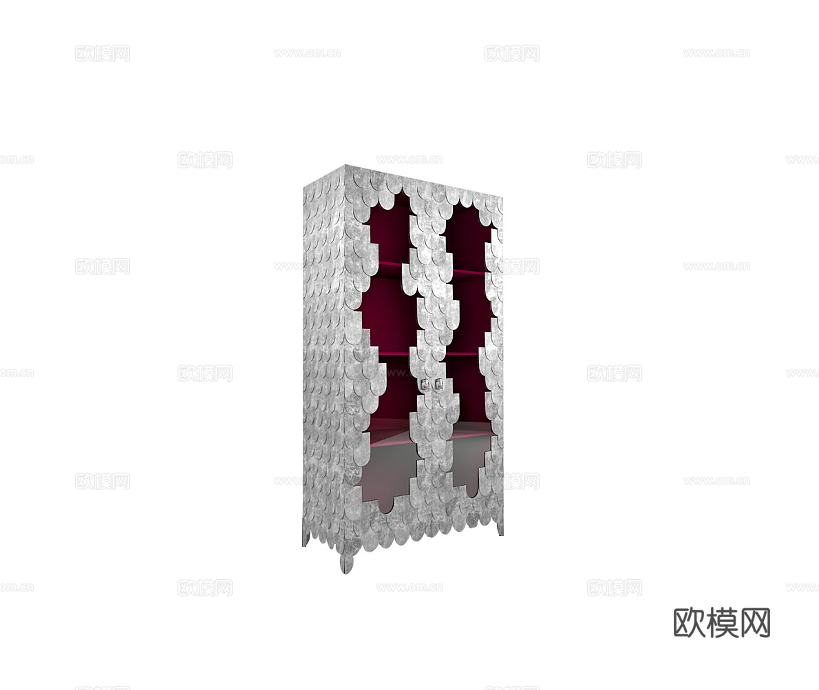 BOCA DOLOBO 意式衣柜3d模型下载（渲染图3）