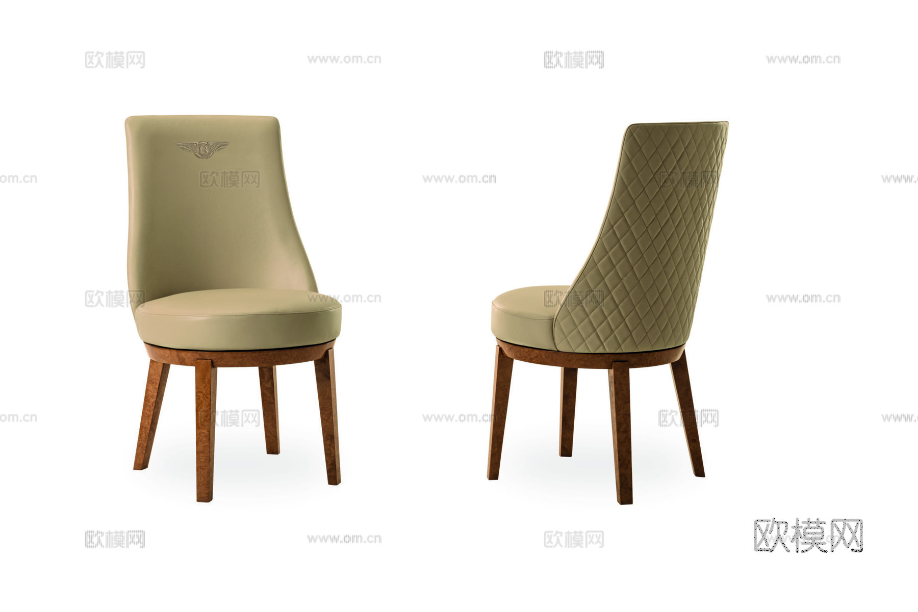 BENTLEY 意式餐椅3d模型下载（渲染图1）