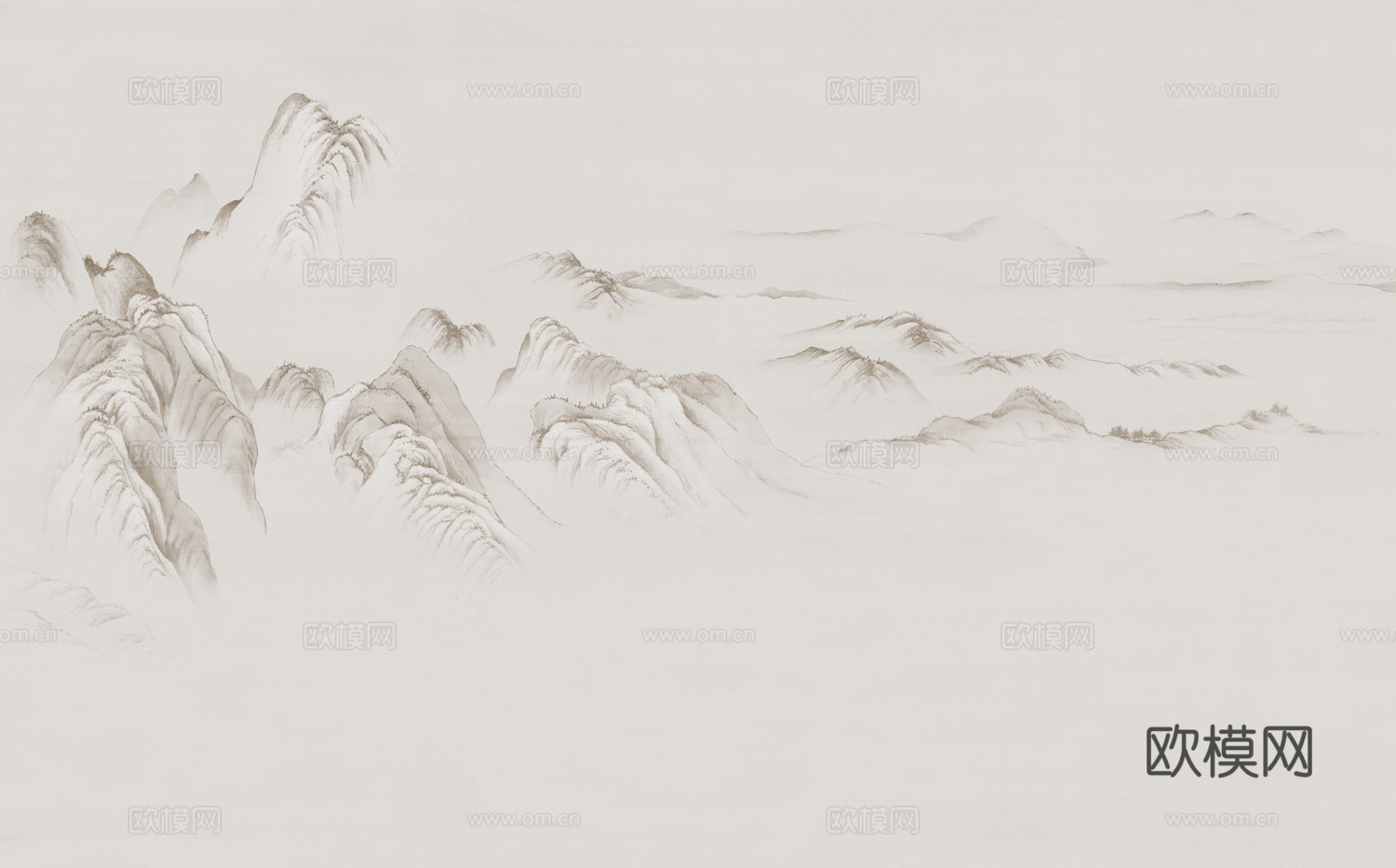 新中式干里江山壁纸