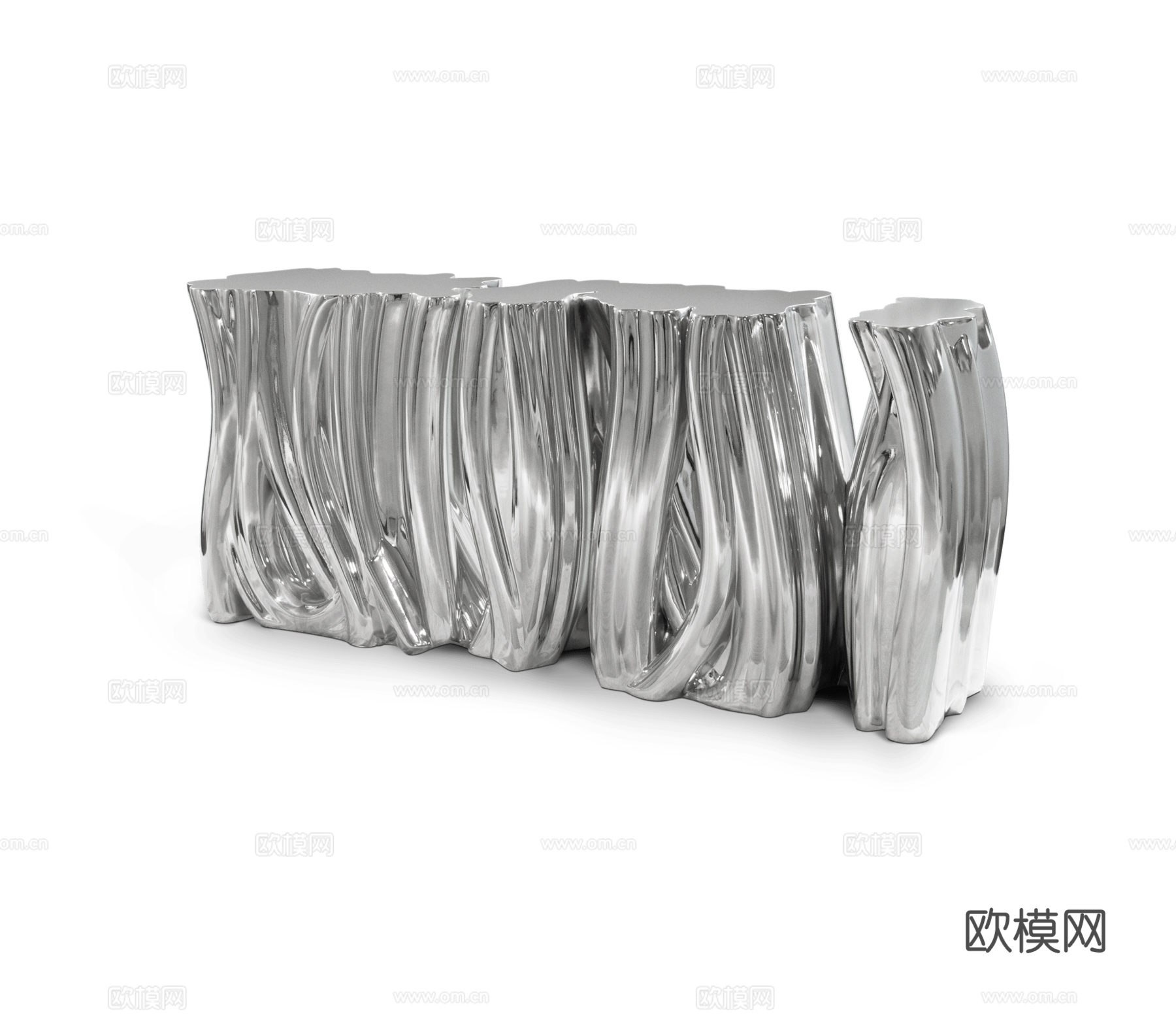 BOCA DOLOBO 意式斗柜边柜3d模型下载（渲染图2）