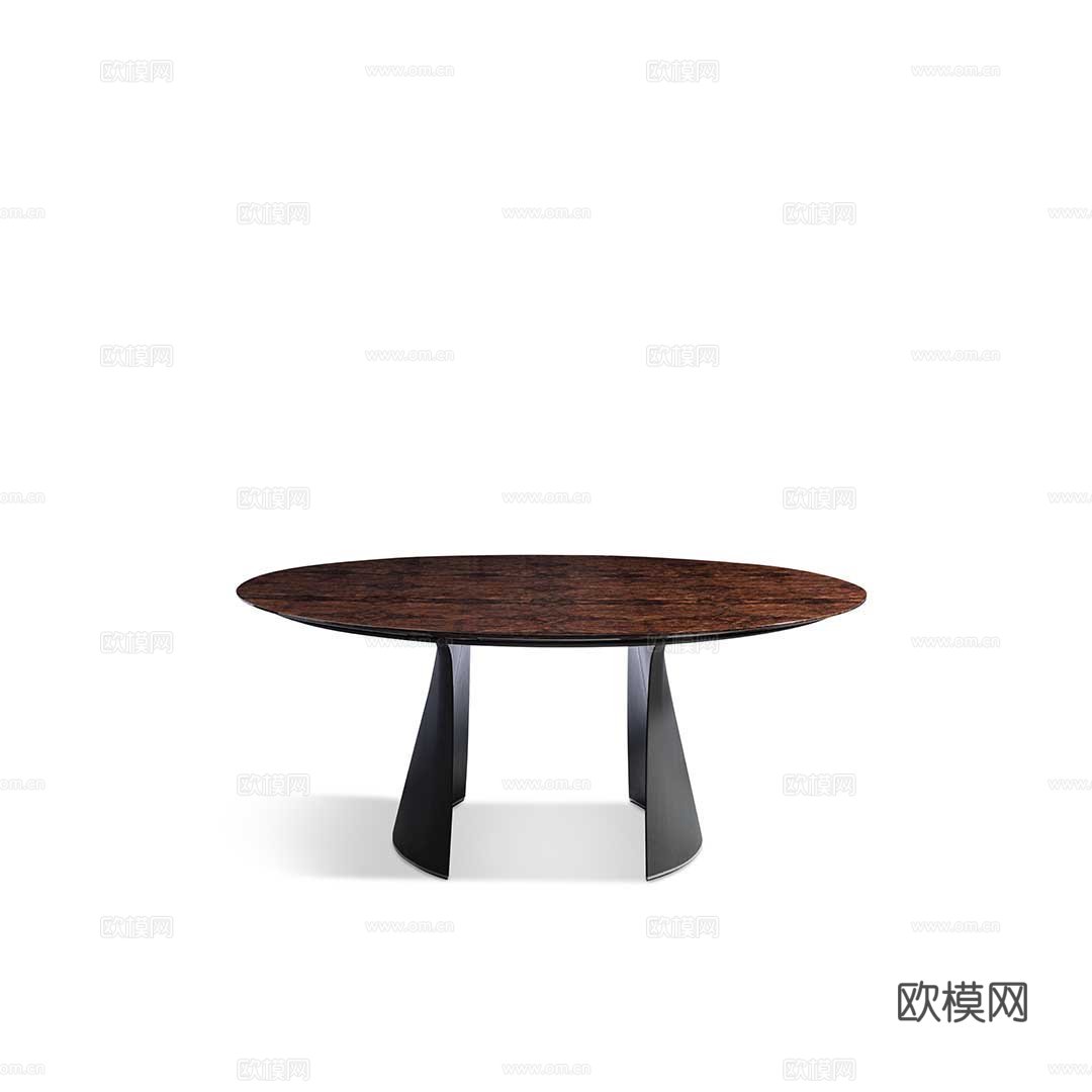 BENTLEY 意式圆餐桌3d模型下载（渲染图1）