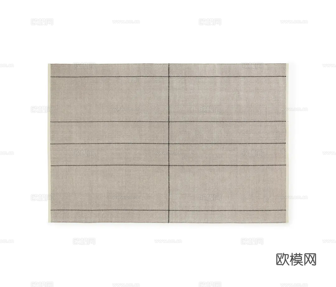 米灰色几何地毯