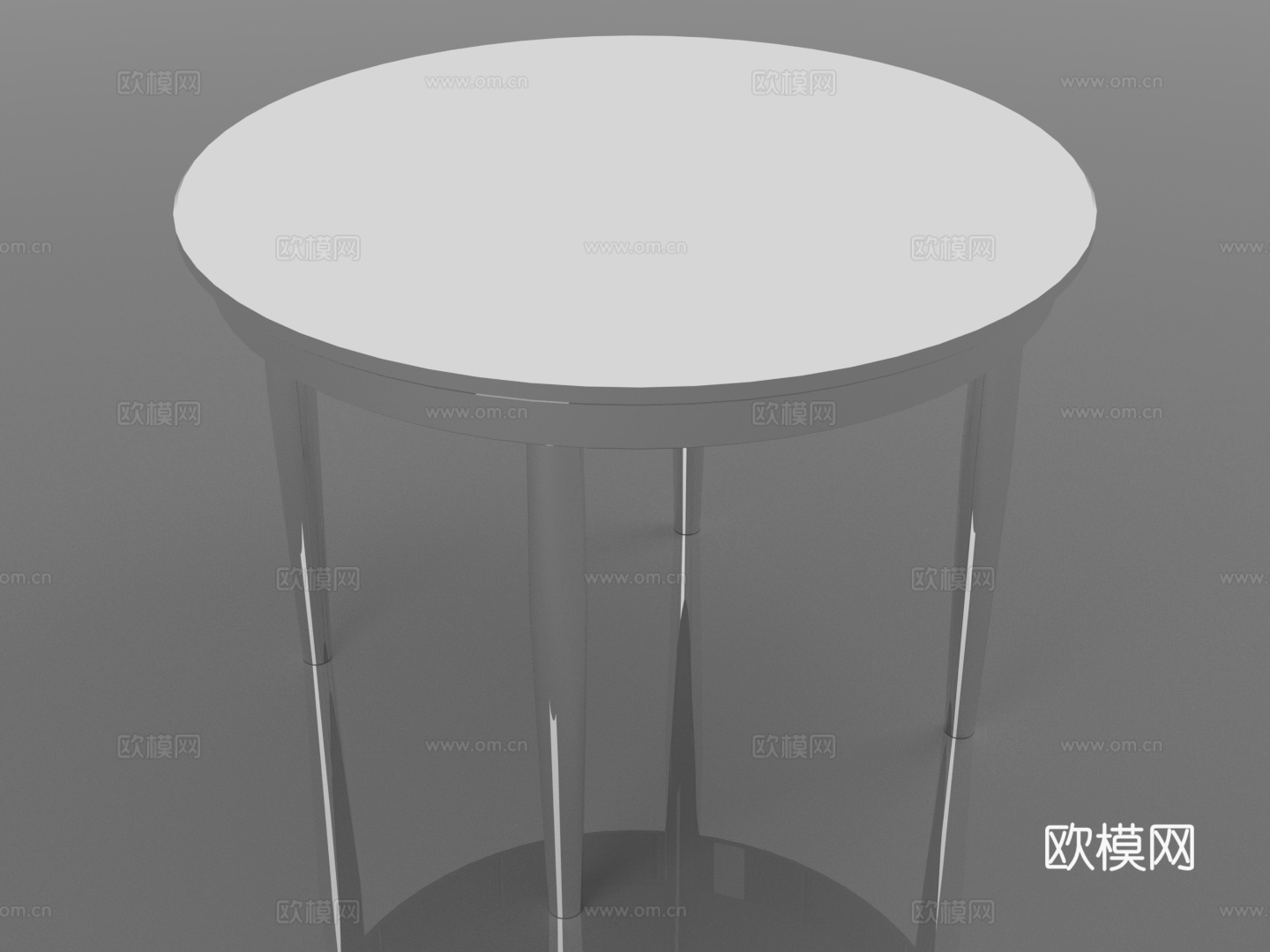 圆桌 餐桌 茶几 小圆桌 简约桌3d模型