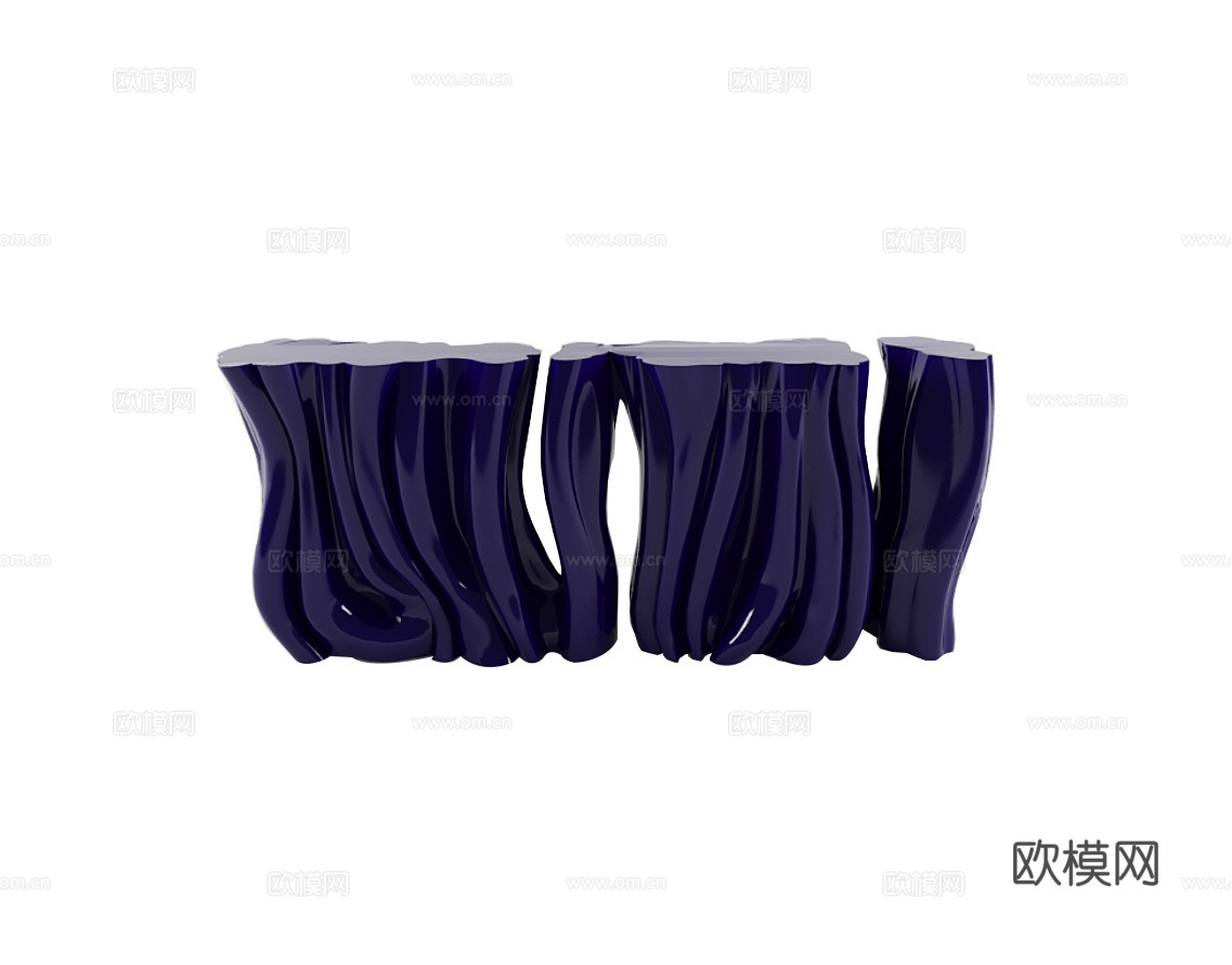 BOCA DOLOBO 意式斗柜边柜3d模型下载（渲染图1）