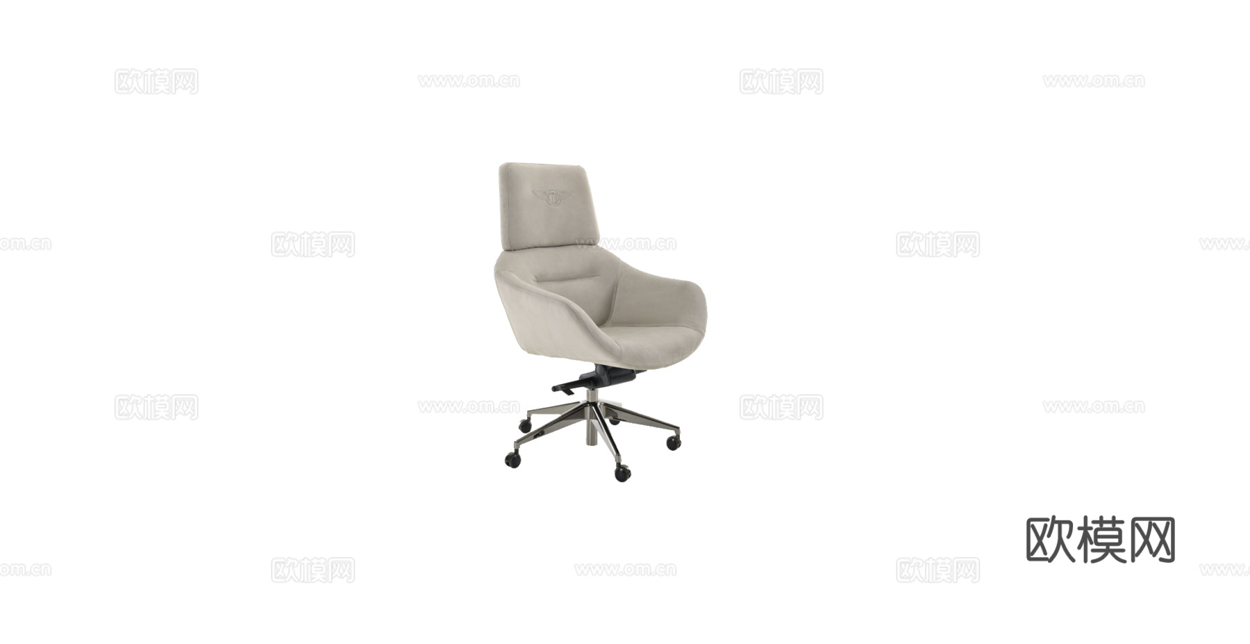 BENTLEY 意式办公椅3d模型下载（渲染图1）