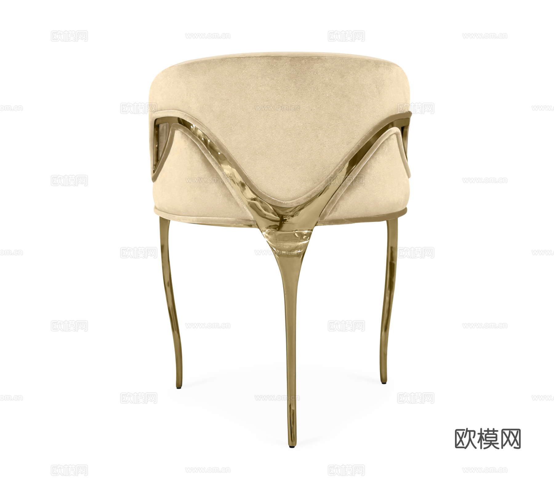 BOCA DOLOBO 意式餐椅3d模型下载（渲染图3）