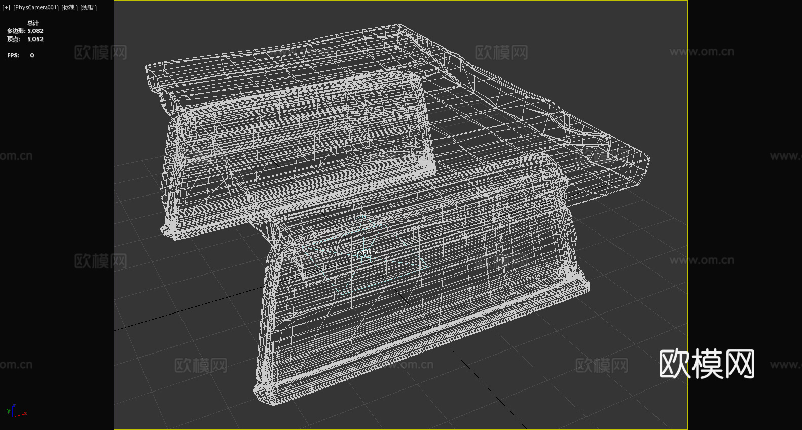 茶几 实木茶几 中式茶几 方形茶几3d模型