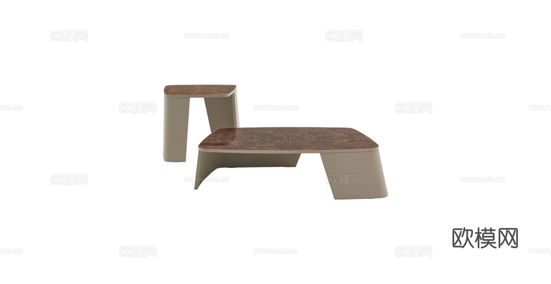 BENTLEY 意式书桌 书台3d模型下载（渲染图1）