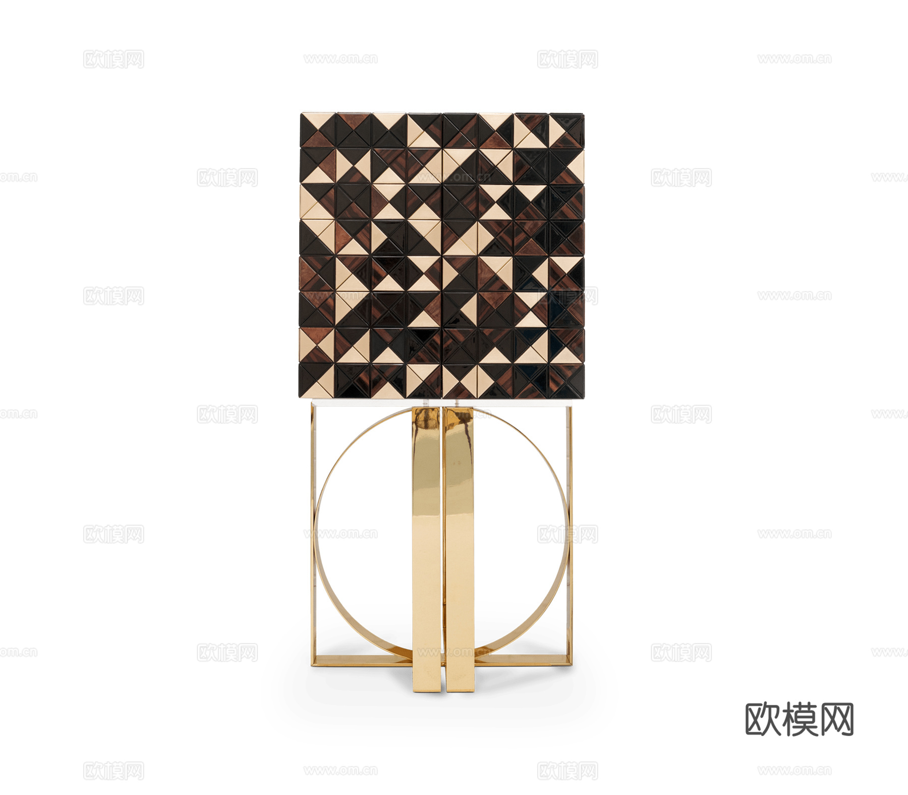 BOCA DOLOBO 意式装饰酒柜3d模型下载（渲染图2）