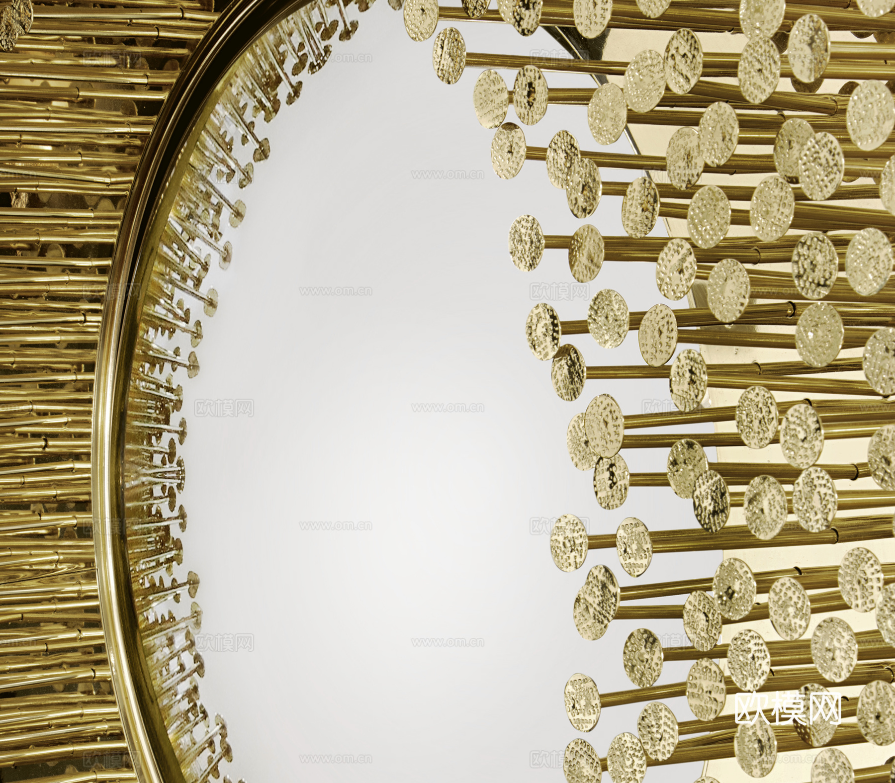 BOCA DOLOBO 意式镜子 挂镜3d模型下载（渲染图3）