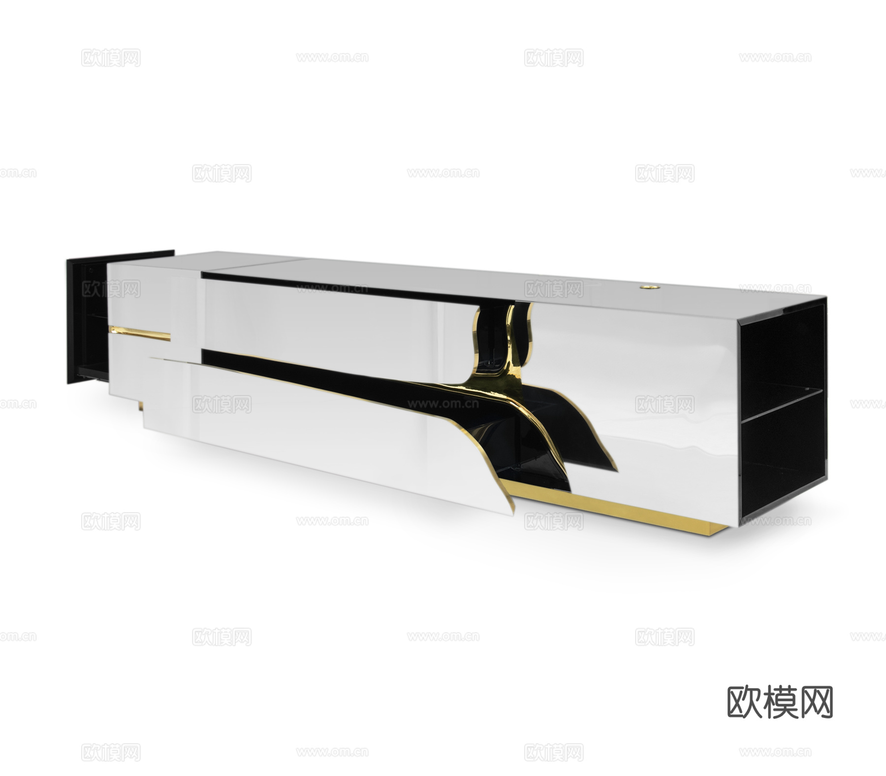 BOCA DOLOBO 意式电视柜3d模型下载（渲染图2）