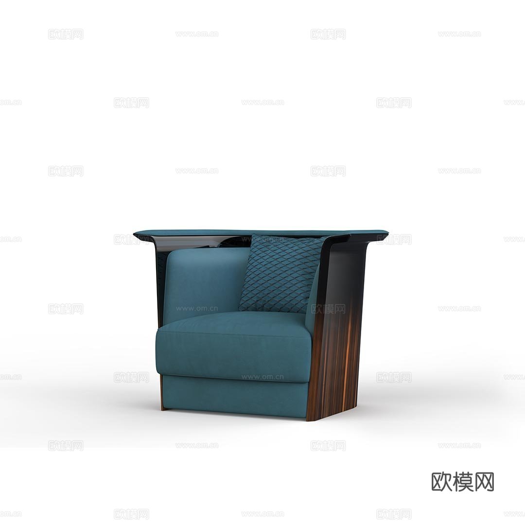 BENTLEY 意式单人沙发3d模型下载（渲染图1）