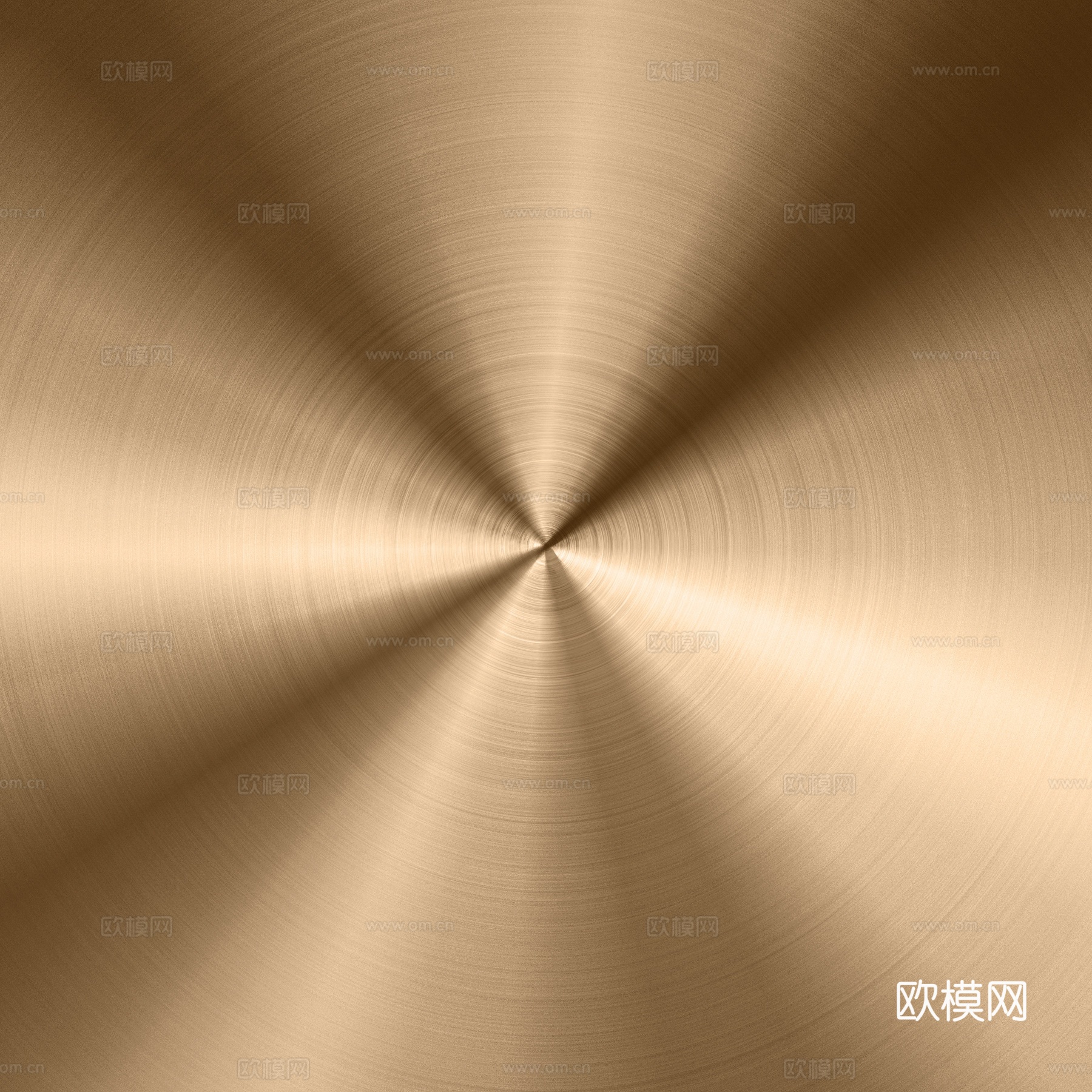玫瑰金圆形拉丝金属
