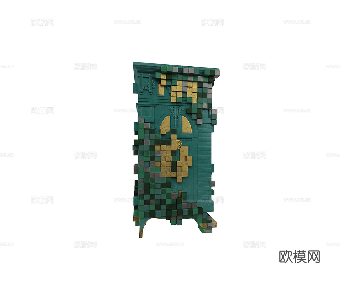 BOCA DOLOBO 意式衣柜3d模型下载（渲染图1）