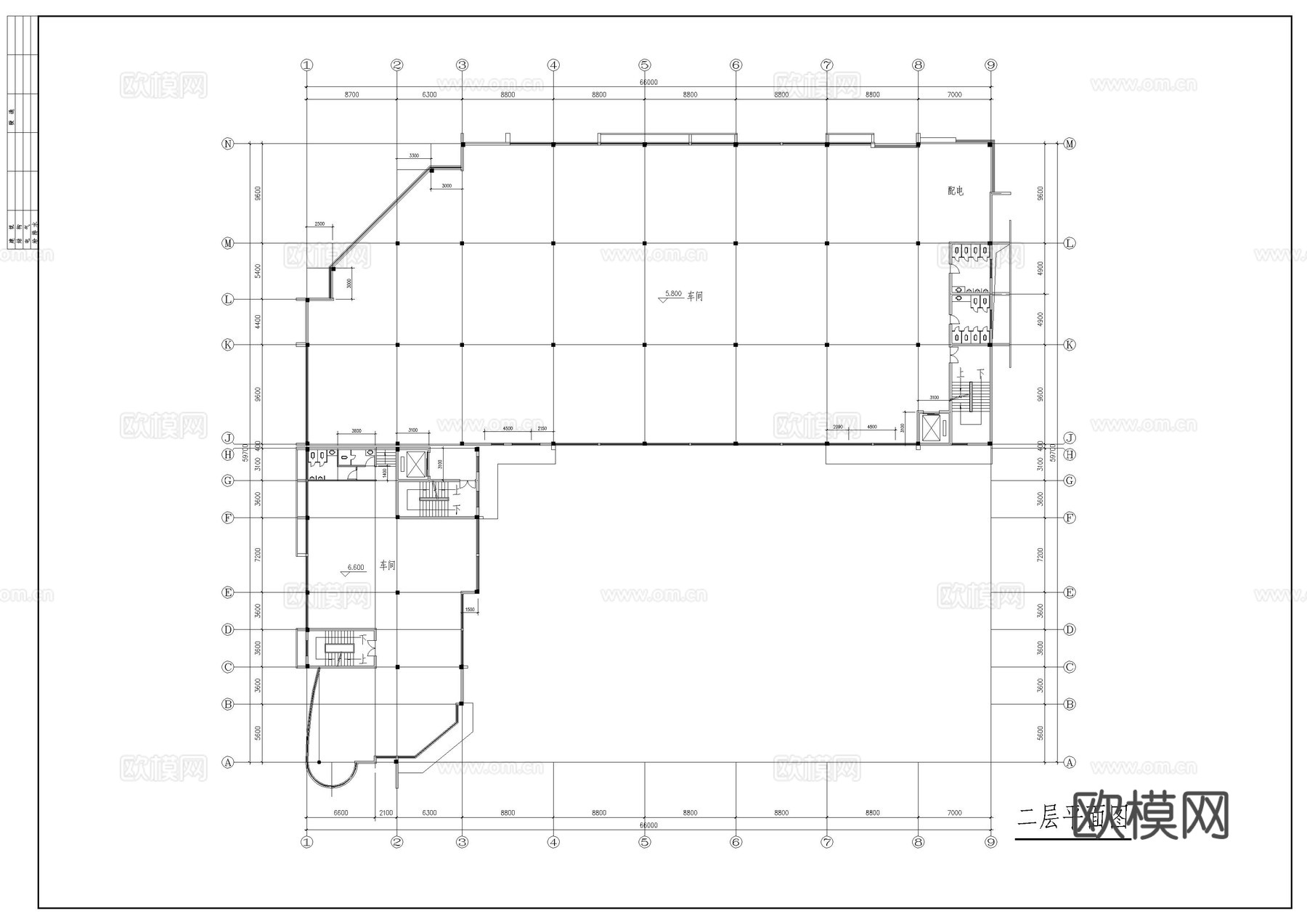 某车间建筑方案cad施工图