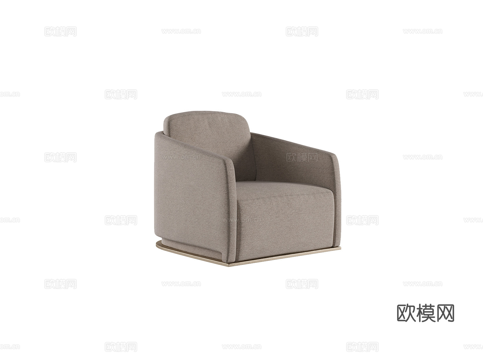DAYTONA 单人沙发3d模型下载（渲染图1）