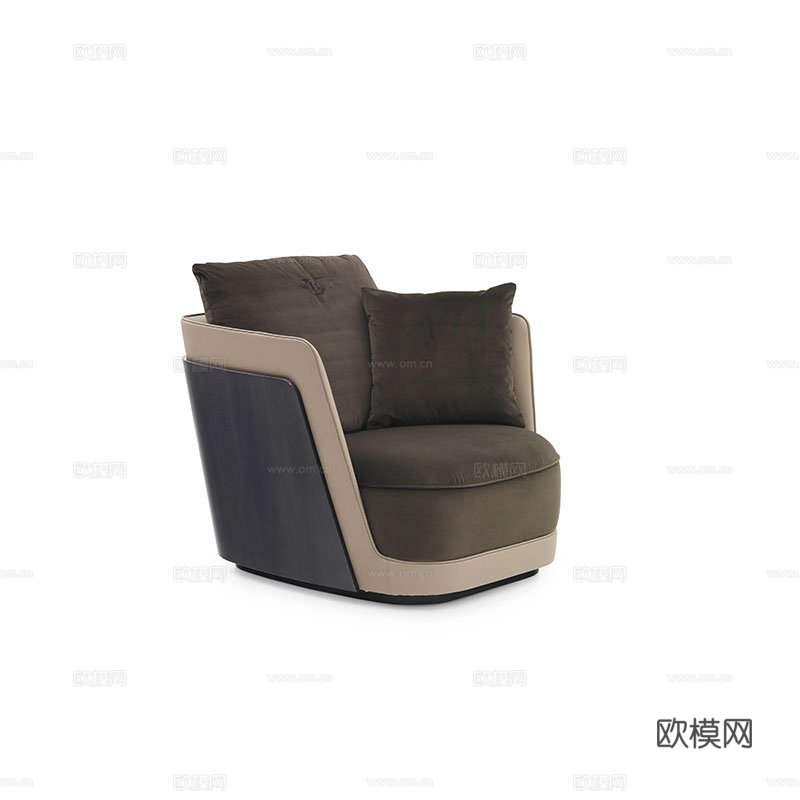 BENTLEY 意式单人沙发3d模型下载
