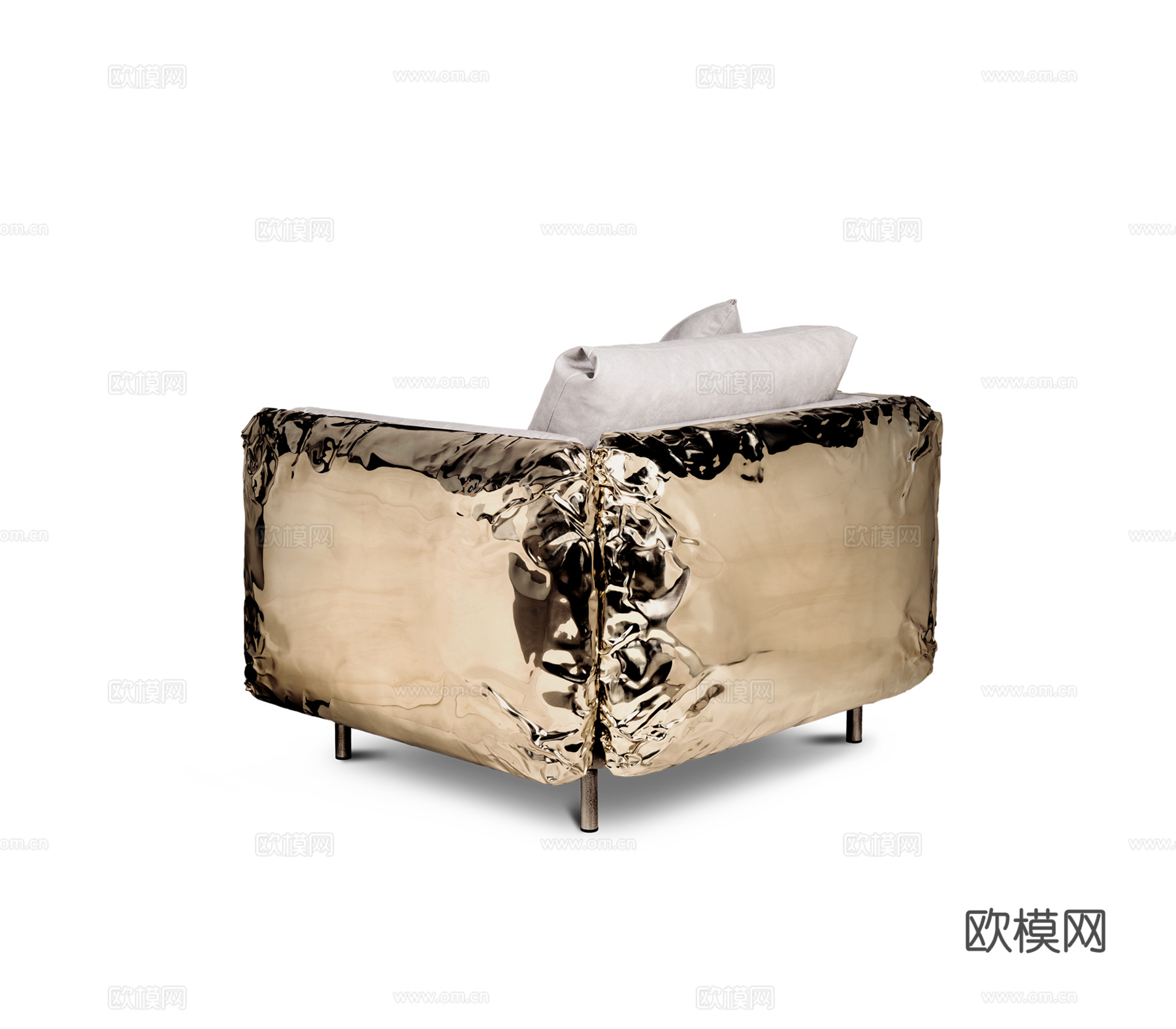 BOCA DOLOBO 意式单人沙发3d模型下载（渲染图3）