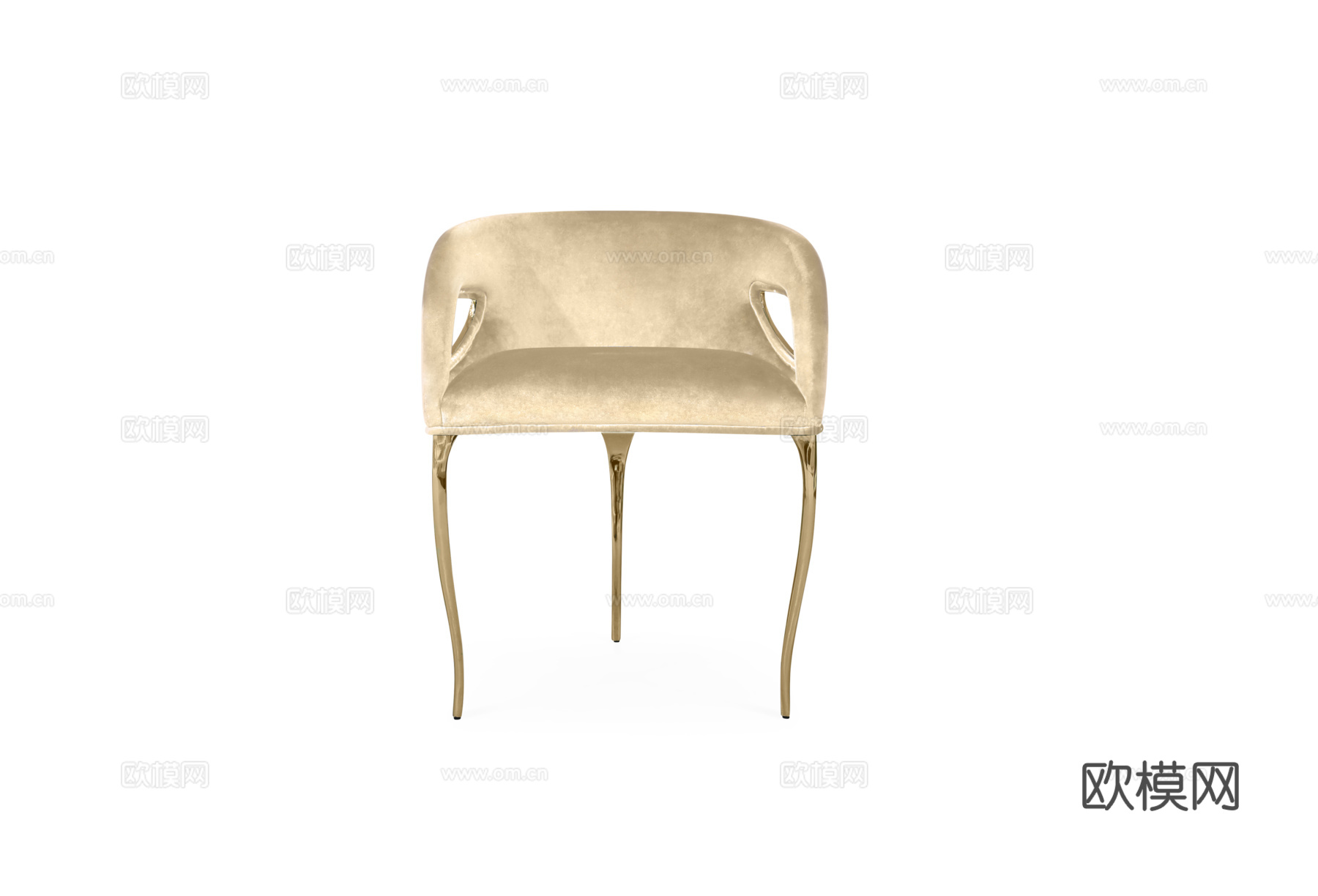 BOCA DOLOBO 意式餐椅3d模型下载（渲染图1）